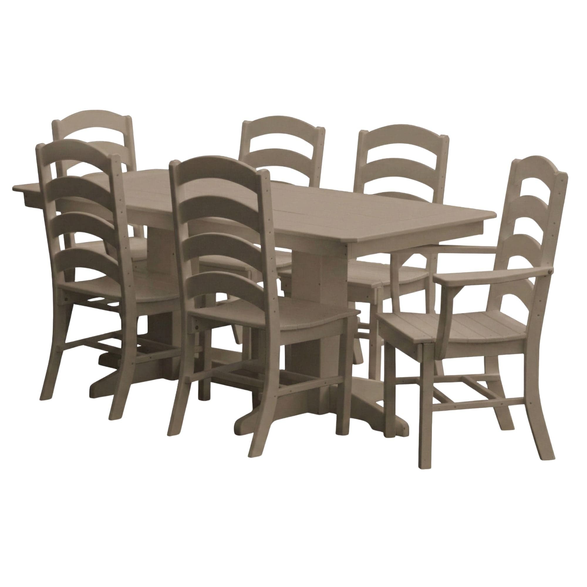 Keystone Amish Co. Josie 7-Piece Poly Lumber Outdoor Dining Set