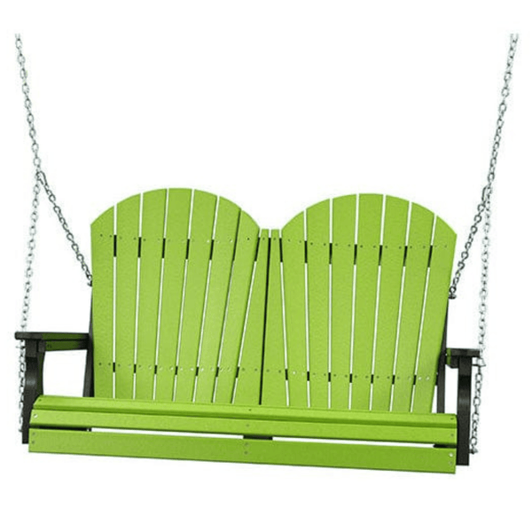 LuxCraft Adirondack 4-Foot Poly Composite Porch Swing