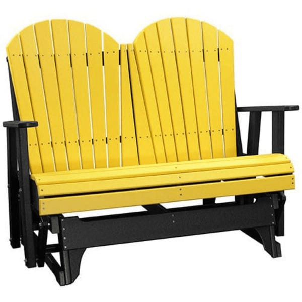 LuxCraft Adirondack 4-Foot Poly Composite Patio Glider