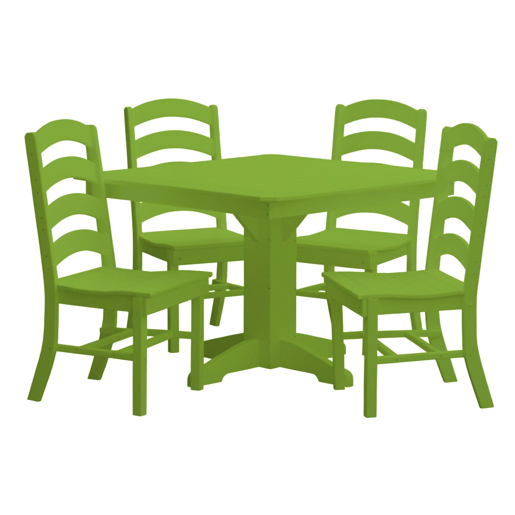 Keystone Amish Co. Josie 5-Piece Square Poly Outdoor Dining Set