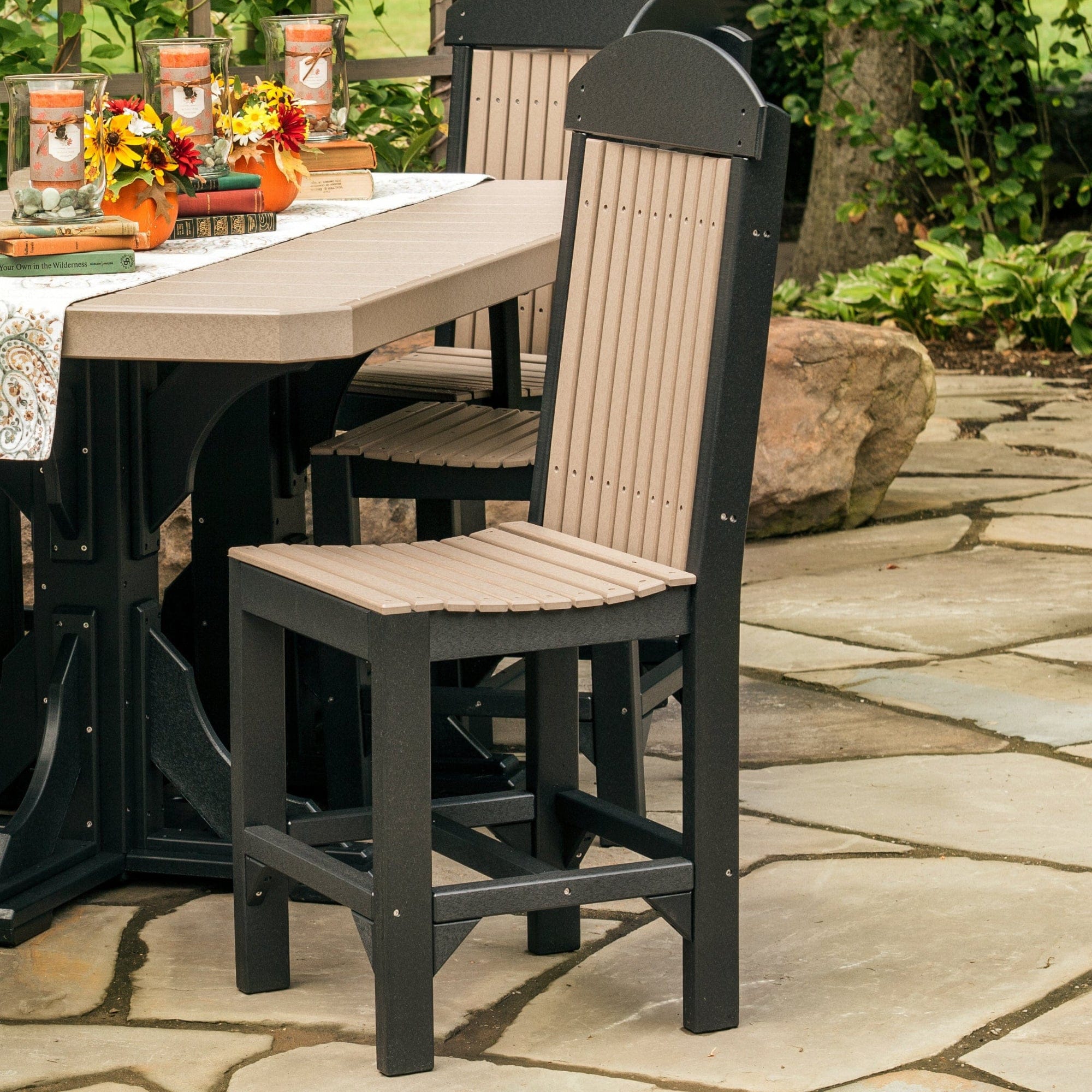 Luxcraft Classic Poly Side Counter Height Chair