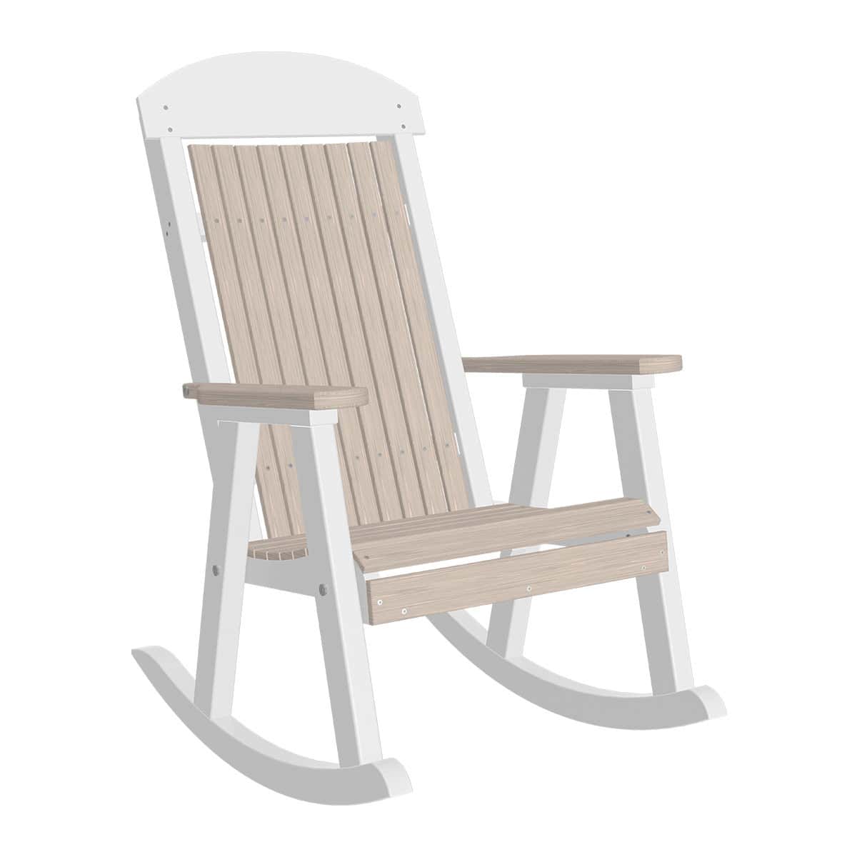 LuxCraft Classic Traditional Recycled Plastic Rocking Chair