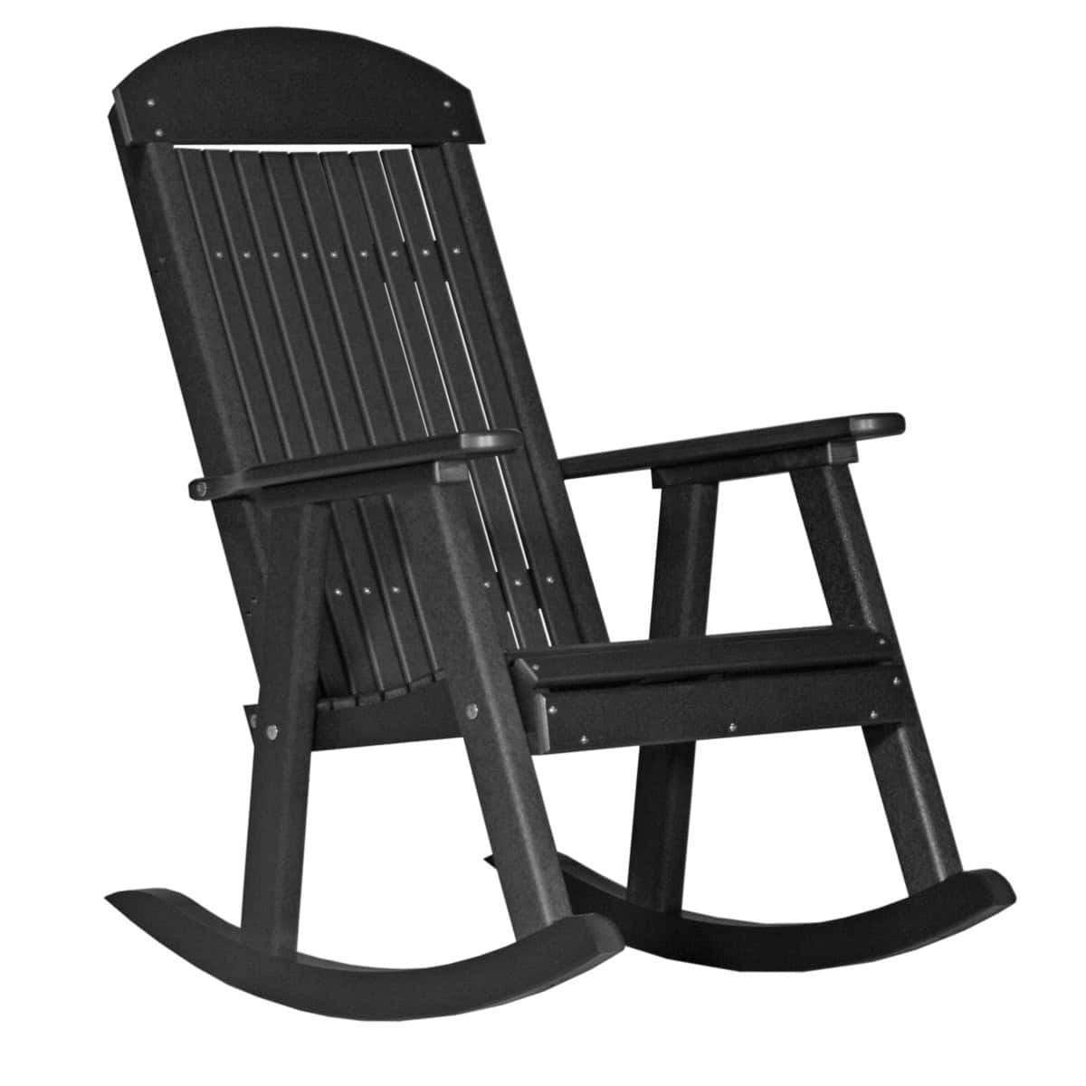 LuxCraft Classic Traditional Recycled Plastic Rocking Chair