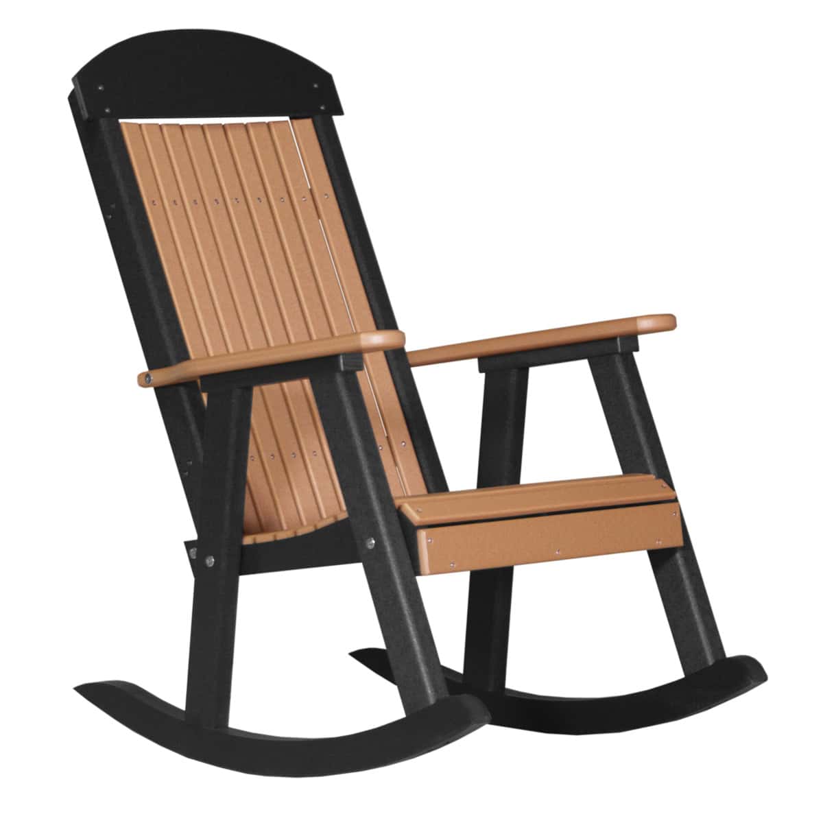 LuxCraft Classic Traditional Recycled Plastic Rocking Chair