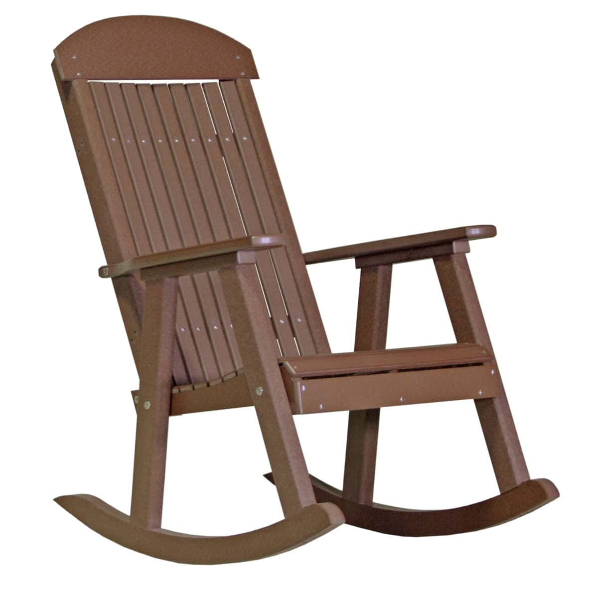 LuxCraft Classic Traditional Recycled Plastic Rocking Chair