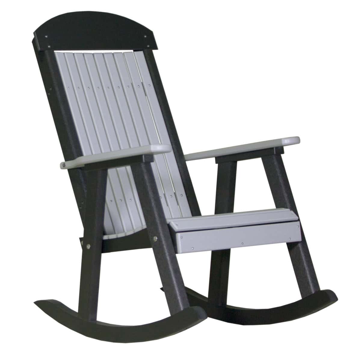 LuxCraft Classic Traditional Recycled Plastic Rocking Chair