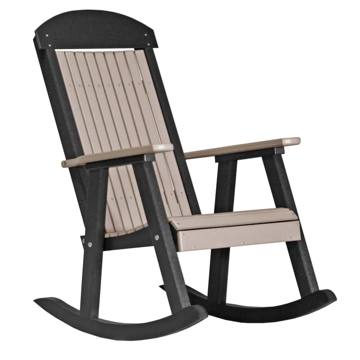 LuxCraft Classic Traditional Recycled Plastic Rocking Chair