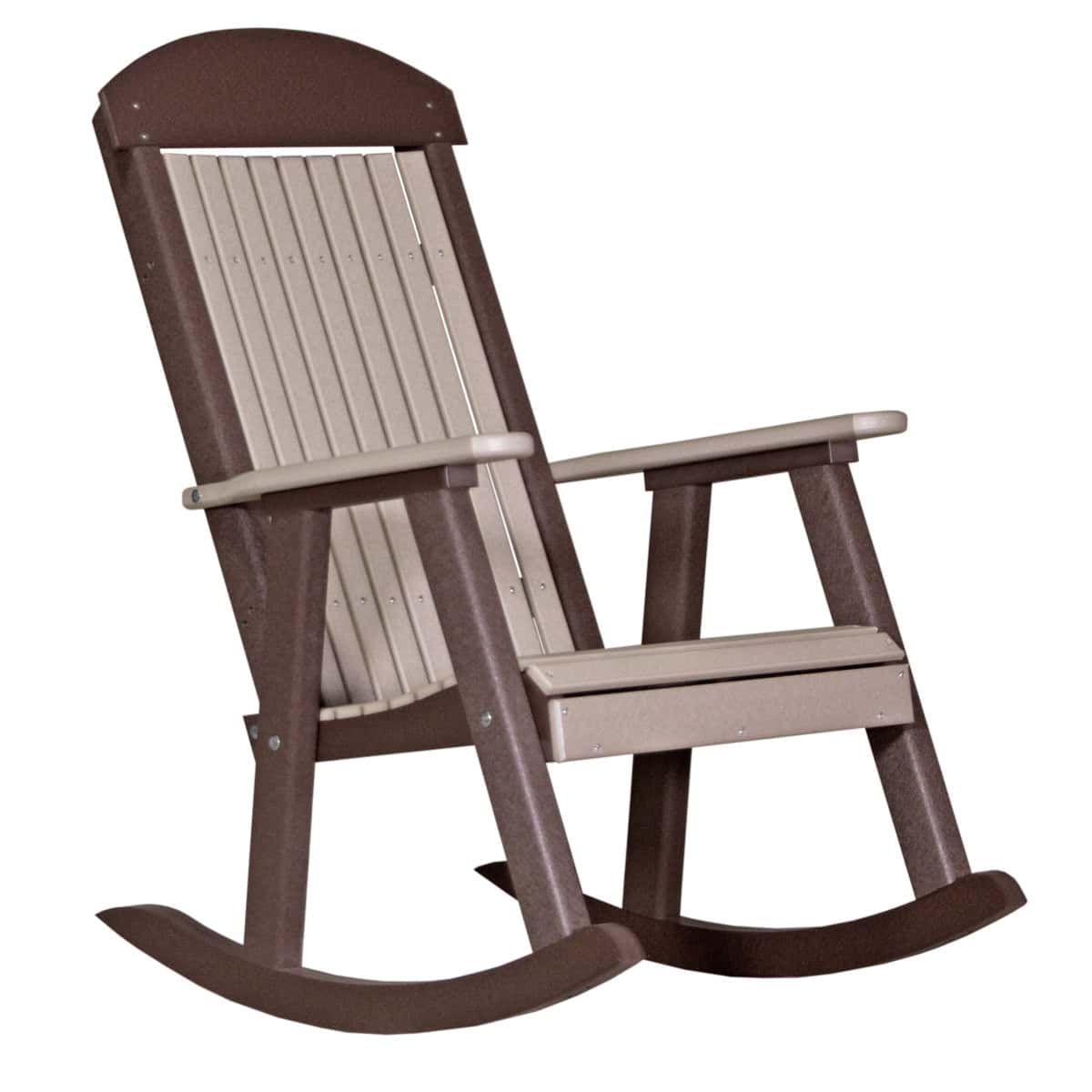 LuxCraft Classic Traditional Recycled Plastic Rocking Chair