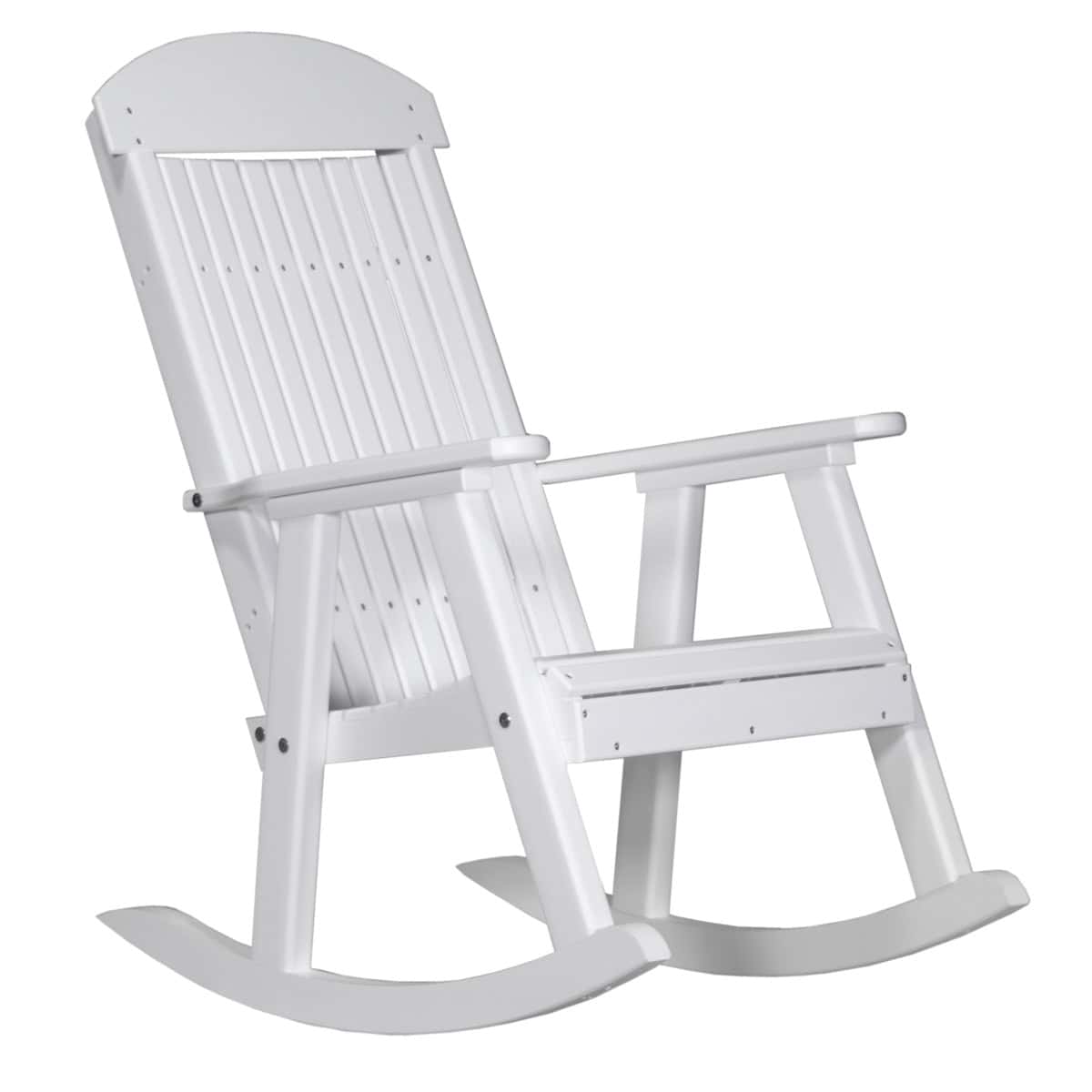 LuxCraft Classic Traditional Recycled Plastic Rocking Chair