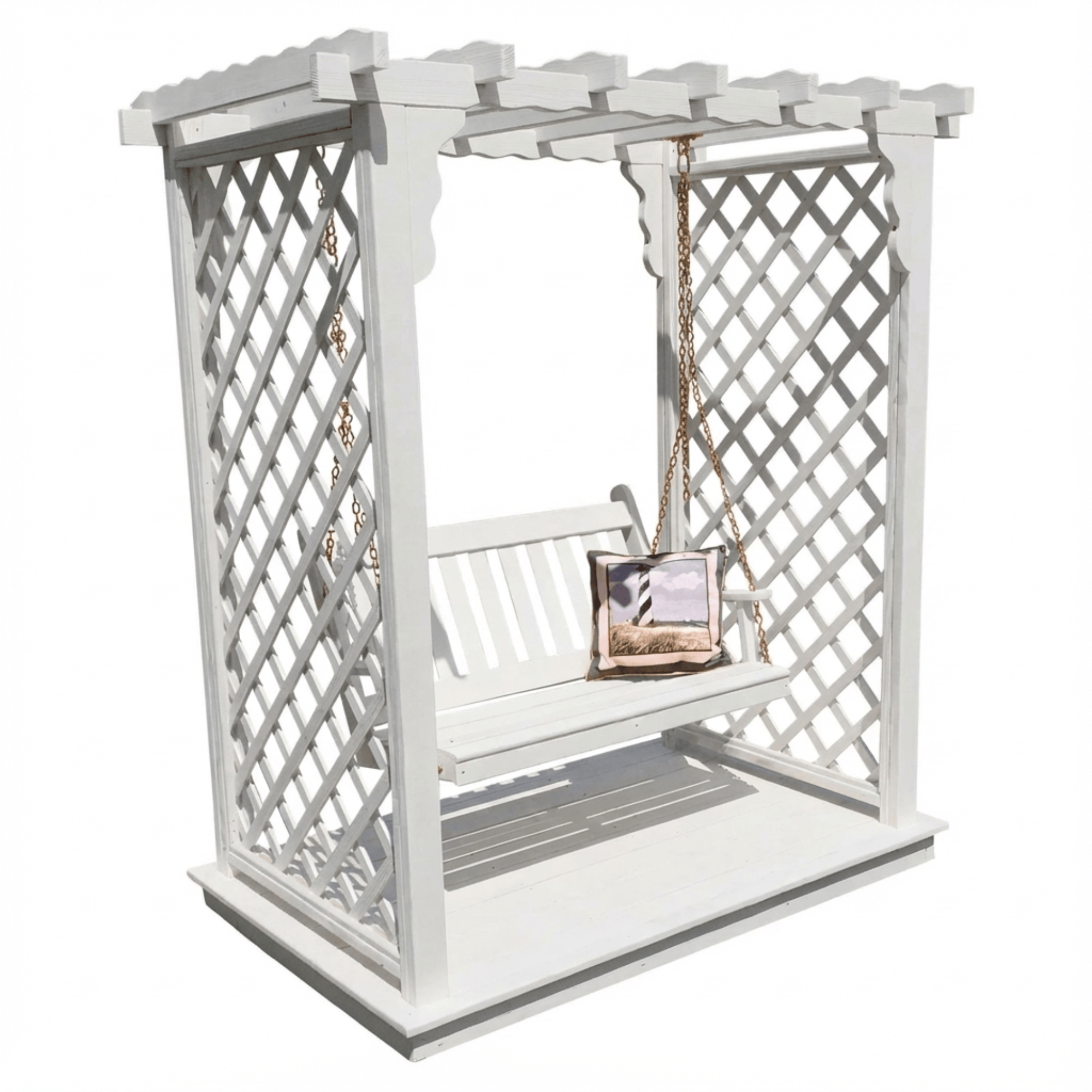 Heritage Lawncraft Manchester Wooden Arbor with Swing