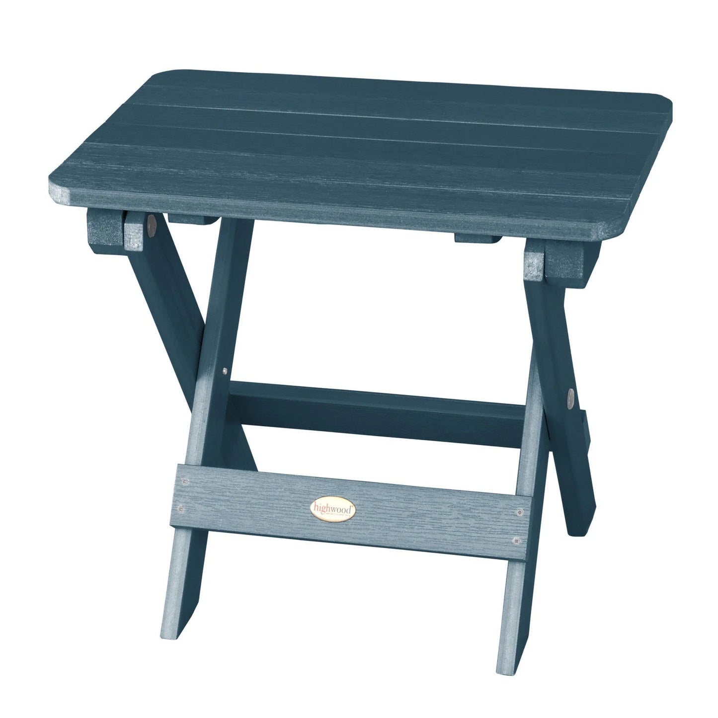 Highwood USA Rectangle Recycled Plastic Folding Side Table