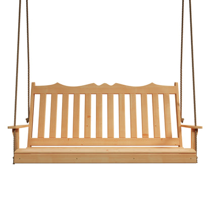 Keystone Amish Co. 4 Foot York Porch Swing, Black