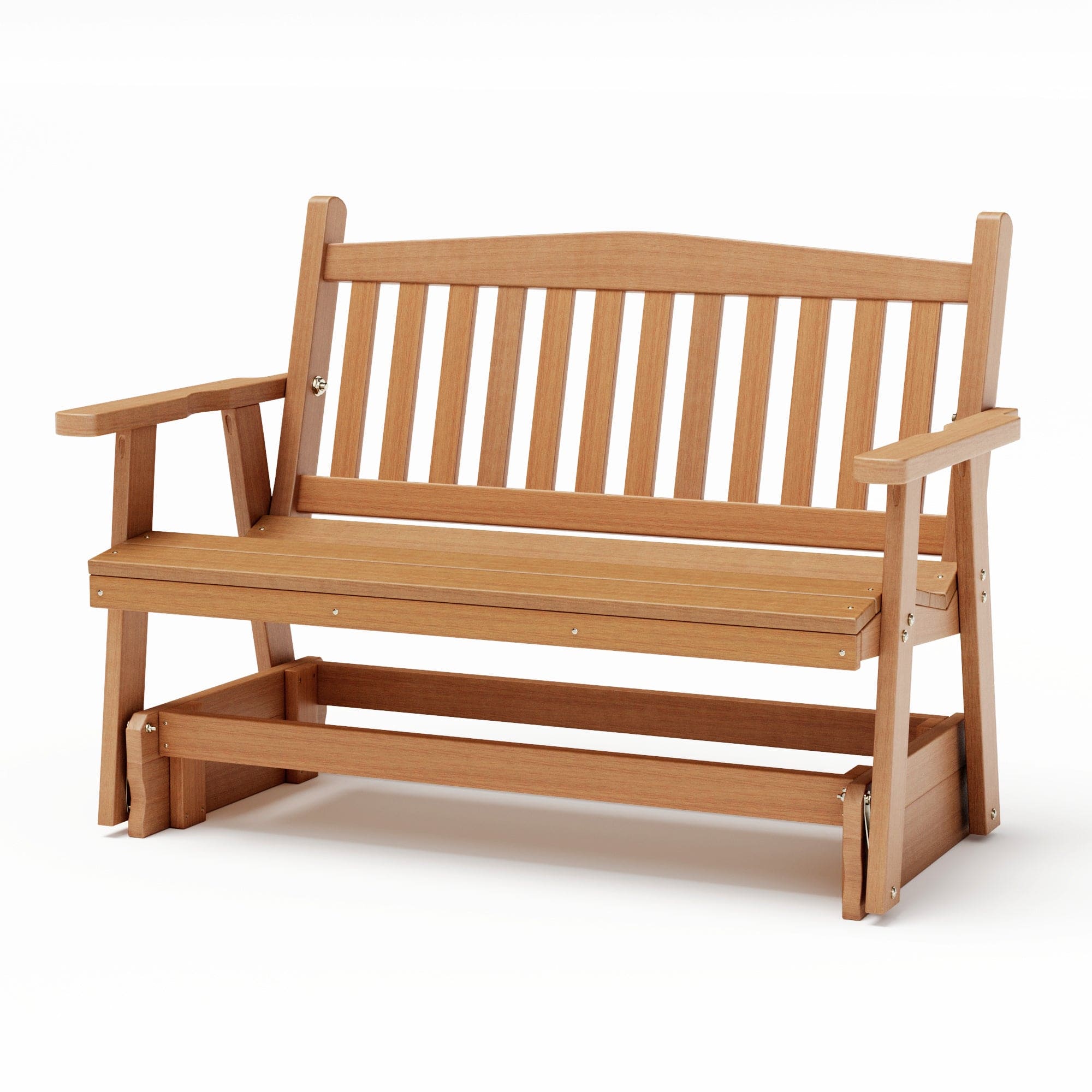 SimplyPoly Amish Made Mission Recycled Plastic Porch Glider