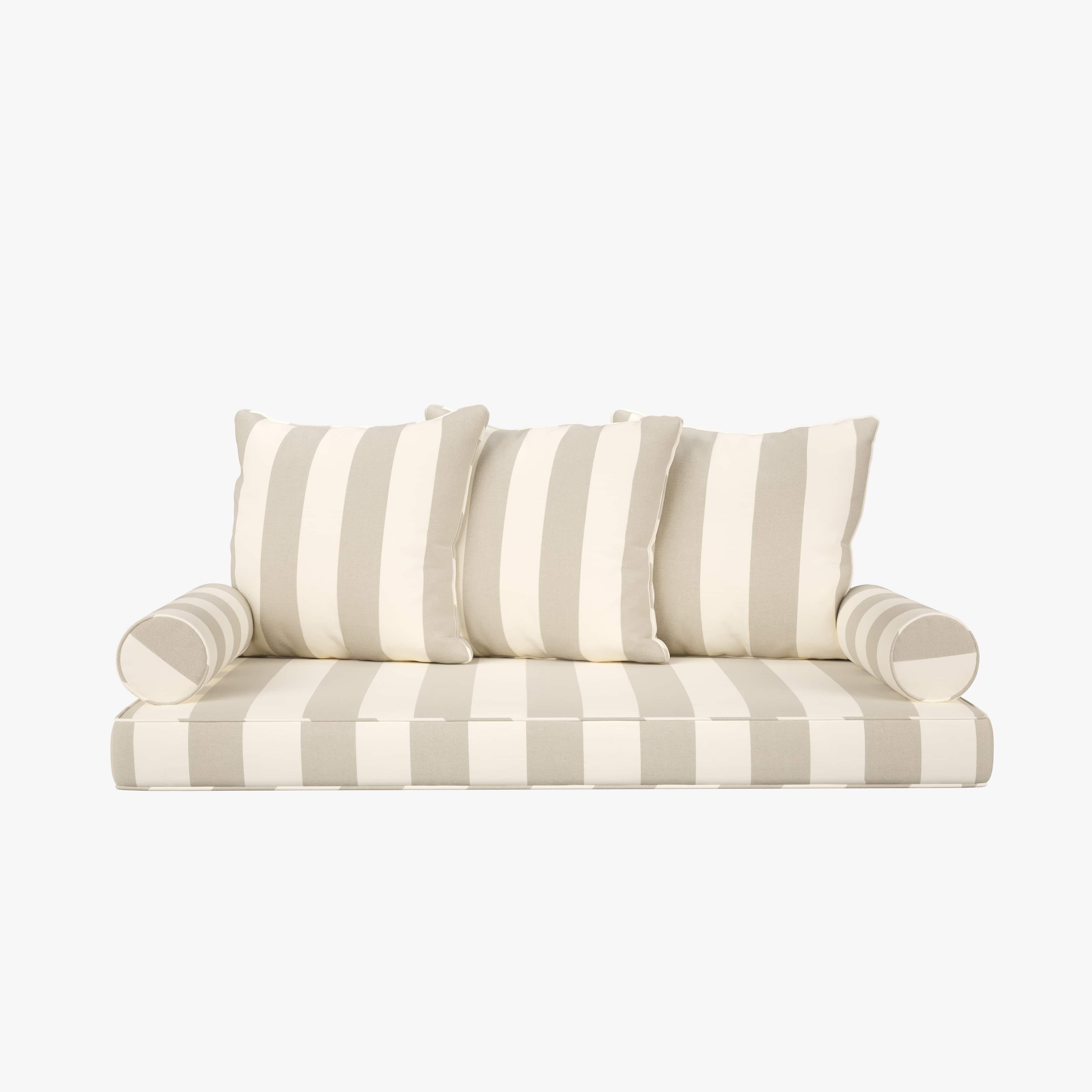Cushion Perfect Sunbrella Swing Bed Mattress And Pillows, Style 1