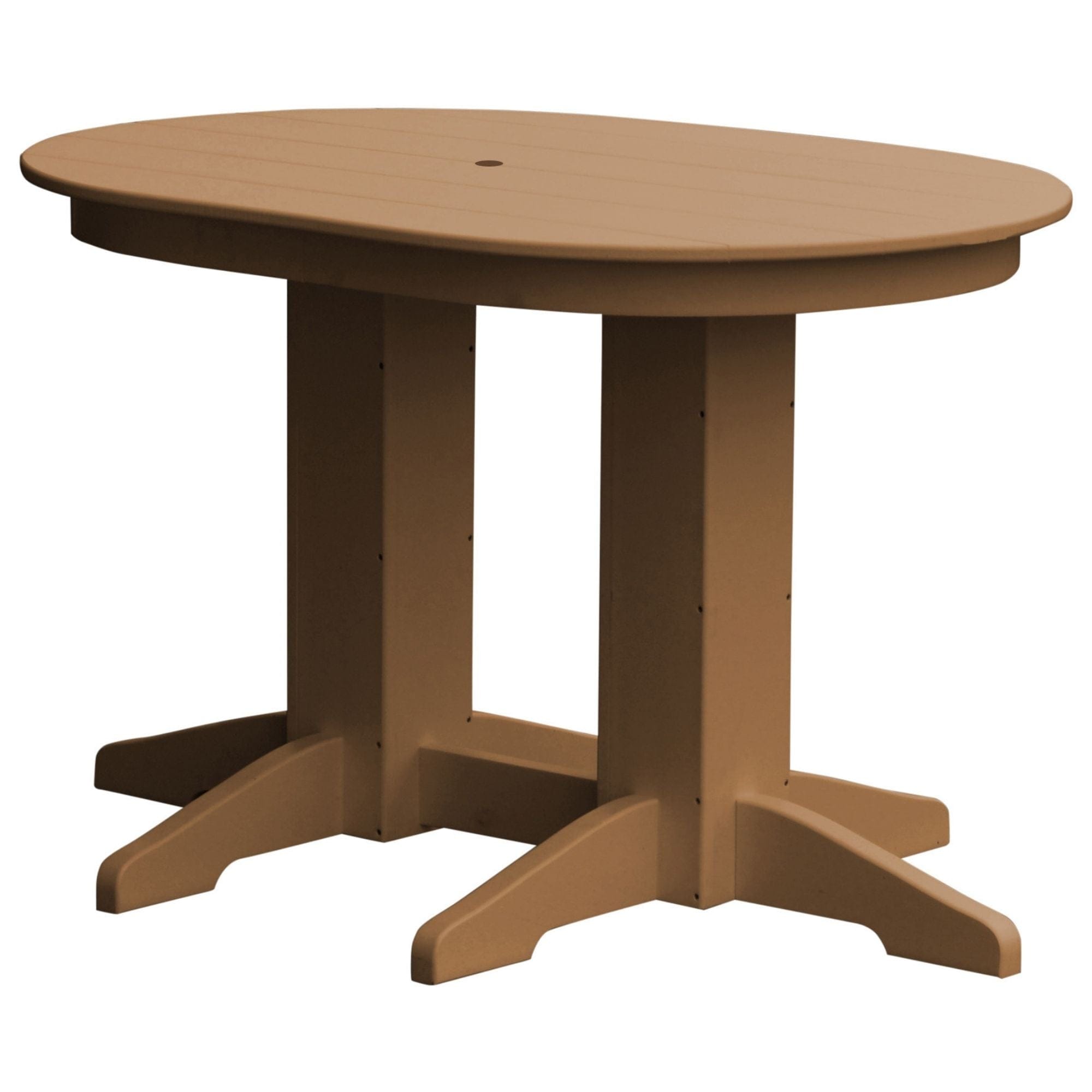 Keystone Amish Co. Poly Composite Oval Outdoor Counter Height Table
