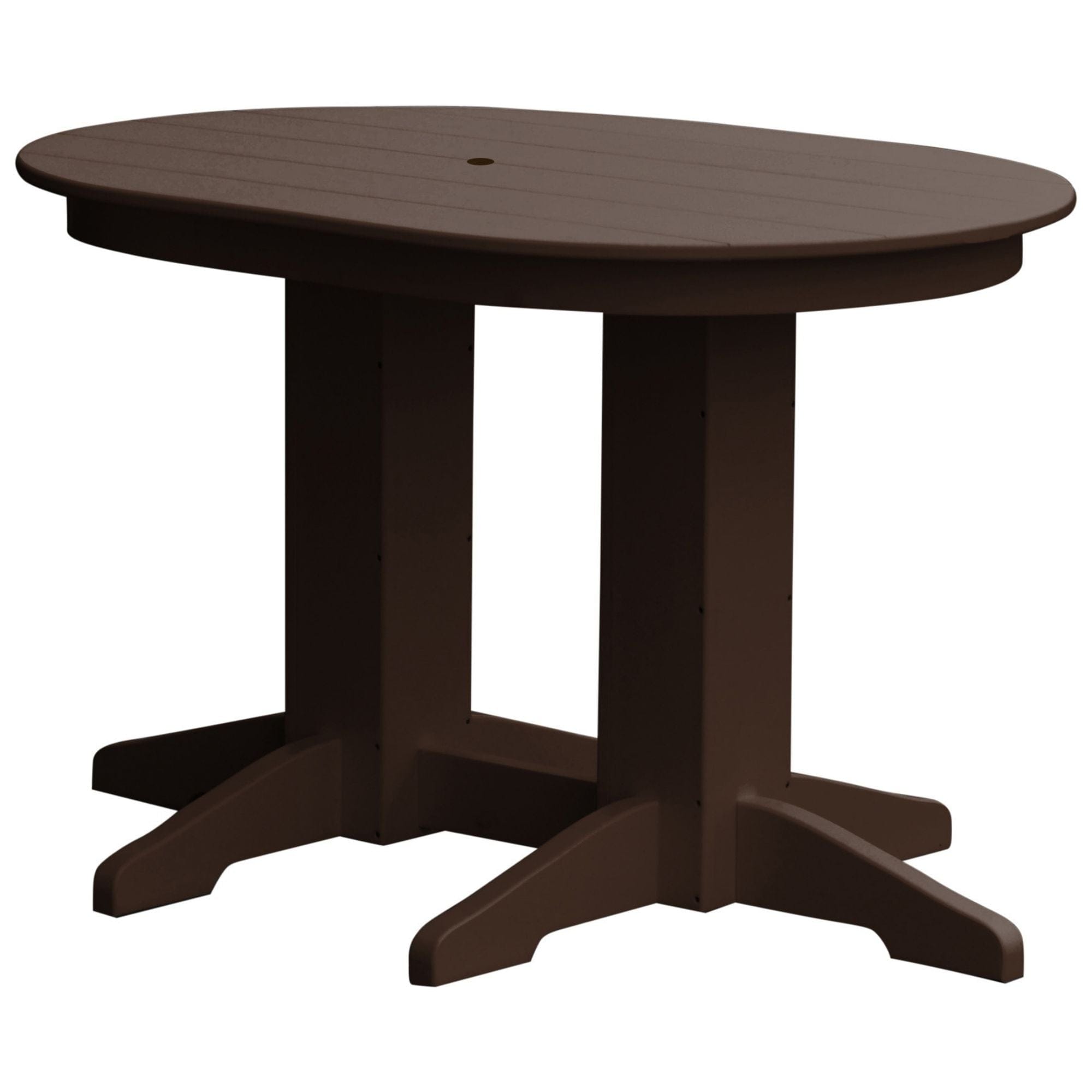 Keystone Amish Co. Poly Composite Oval Outdoor Counter Height Table