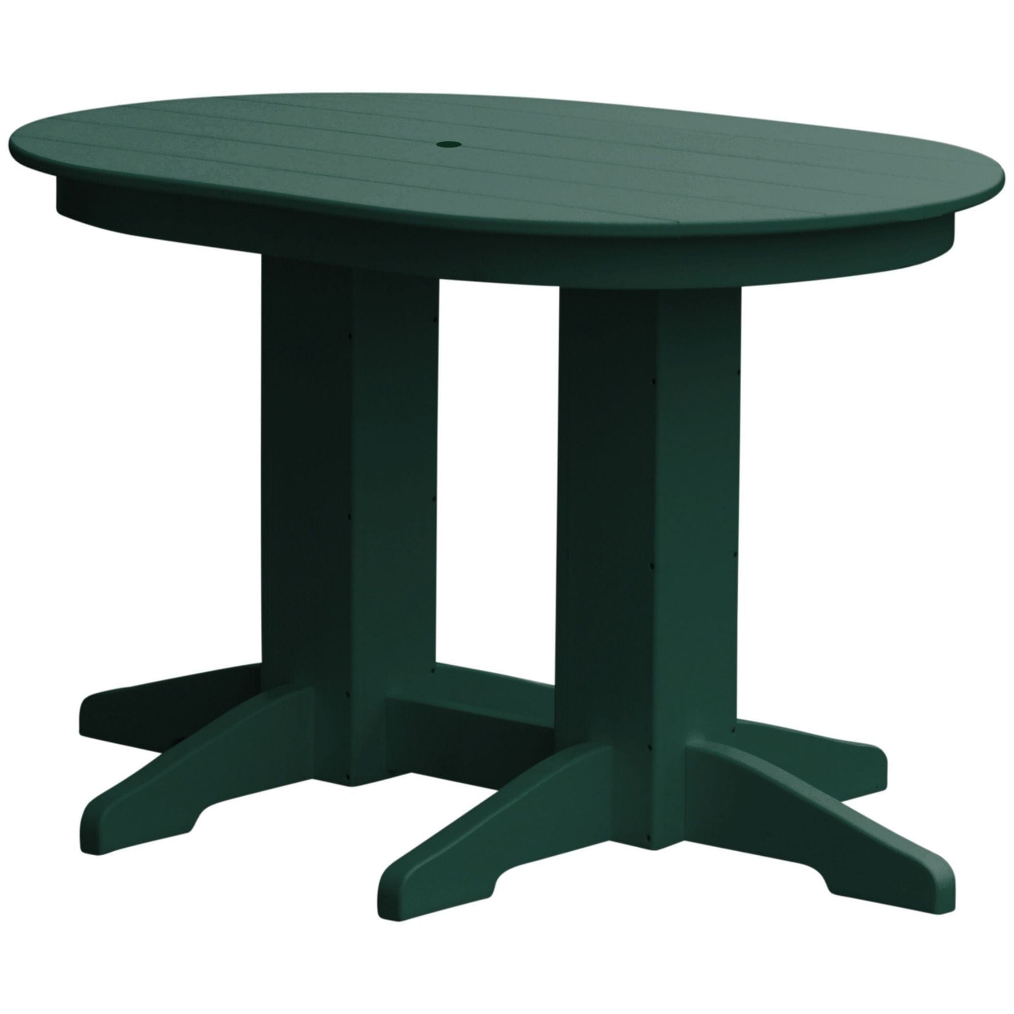 Keystone Amish Co. Poly Composite Oval Outdoor Counter Height Table