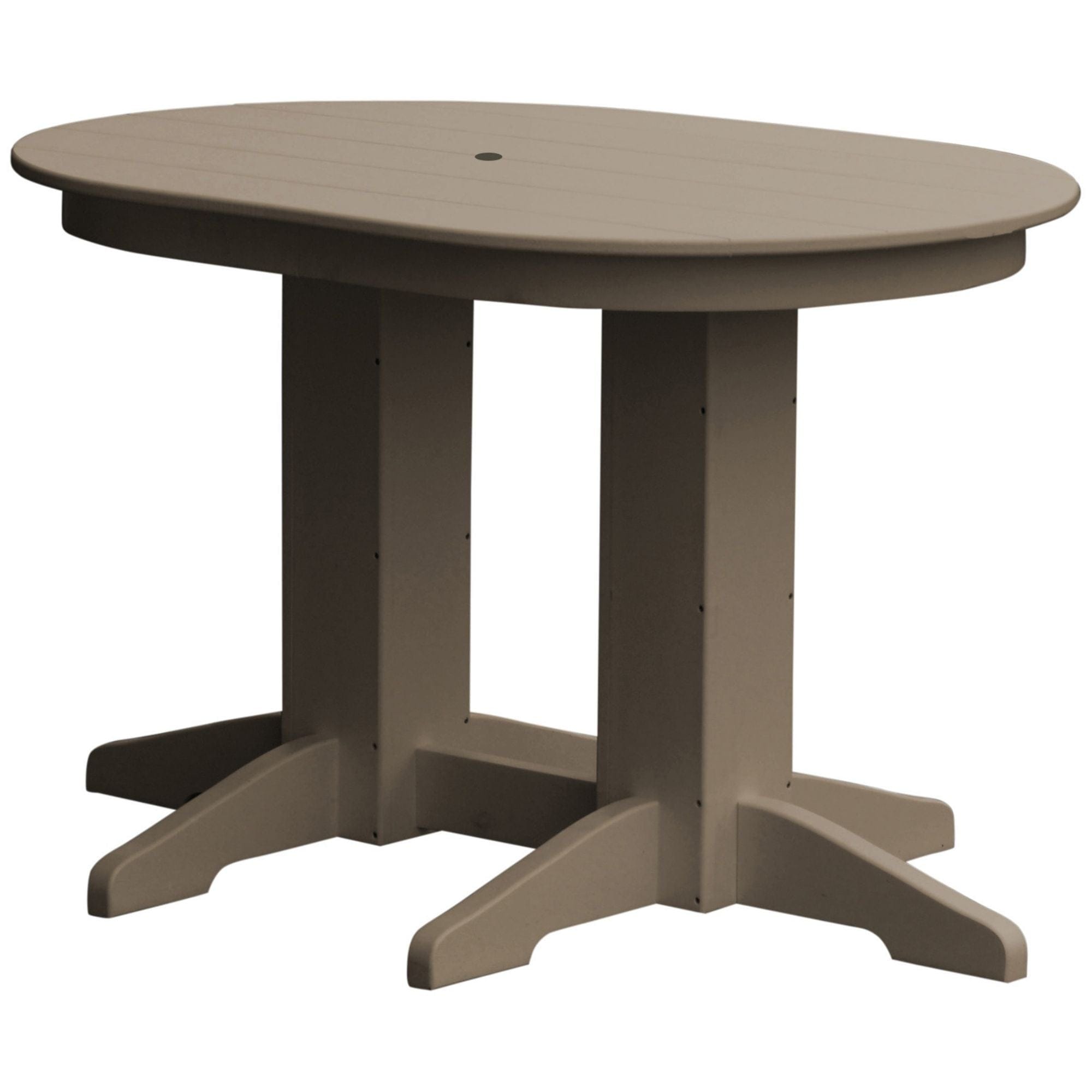 Keystone Amish Co. Poly Composite Oval Outdoor Counter Height Table