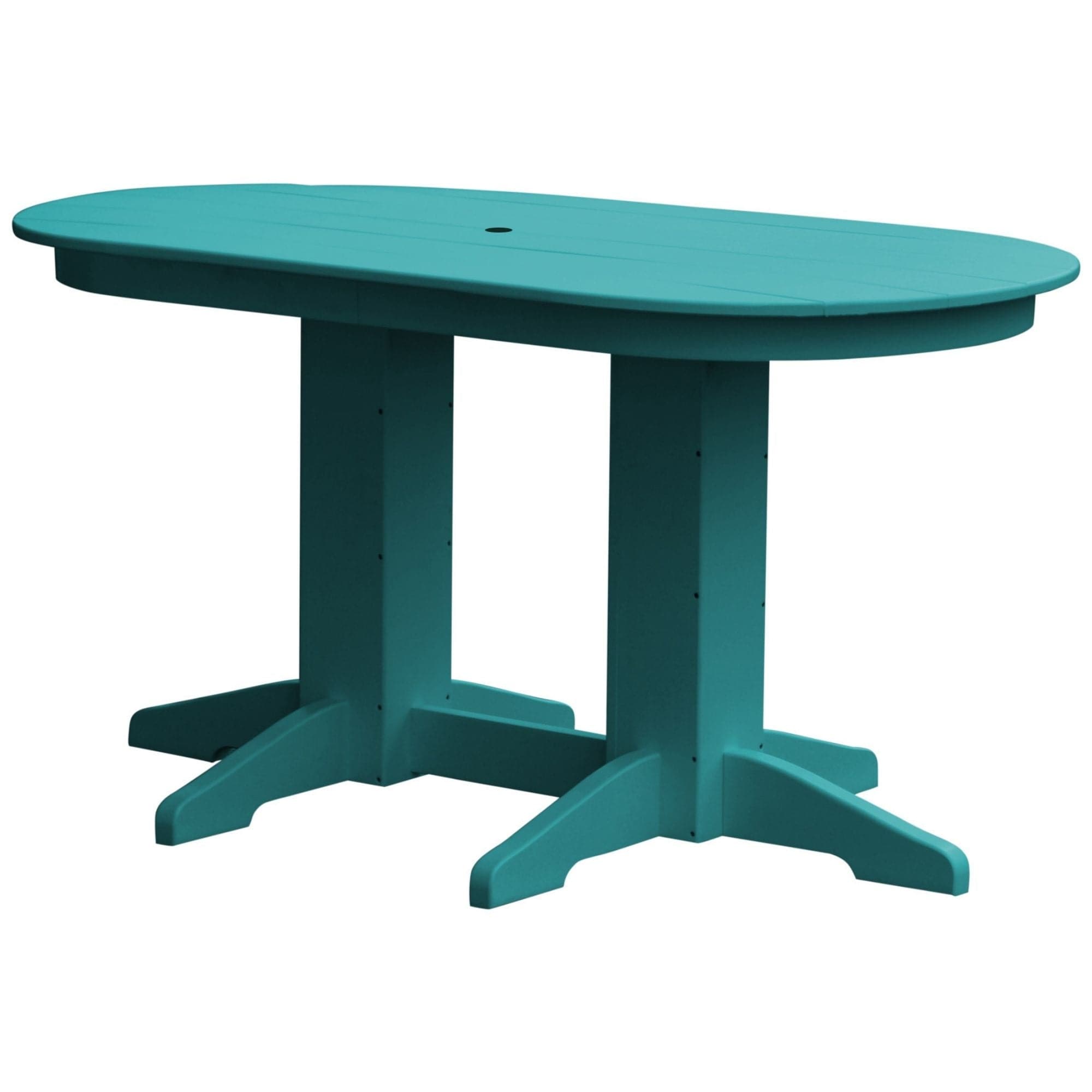 Keystone Amish Co. Poly Composite Oval Outdoor Counter Height Table