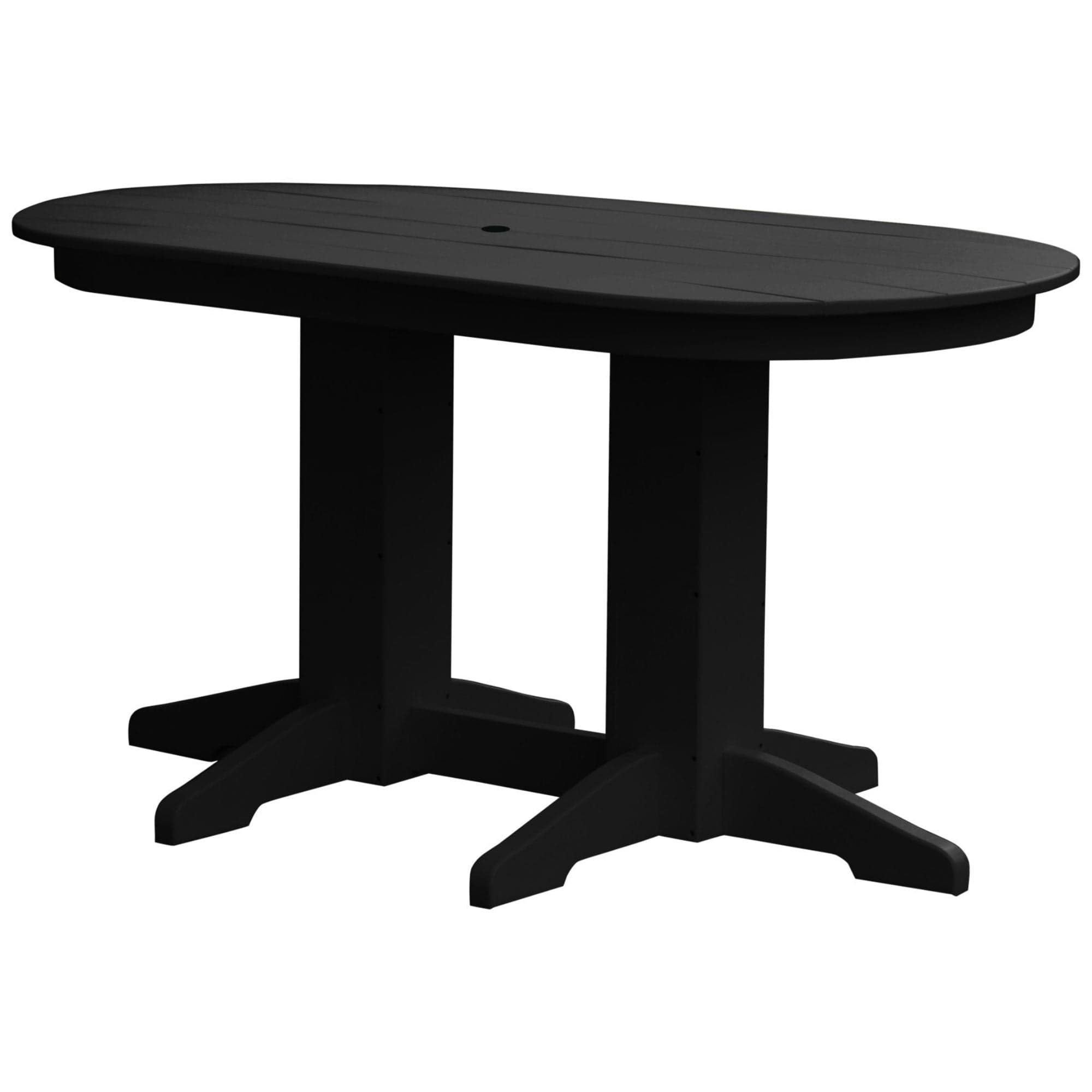 Keystone Amish Co. Poly Composite Oval Outdoor Counter Height Table