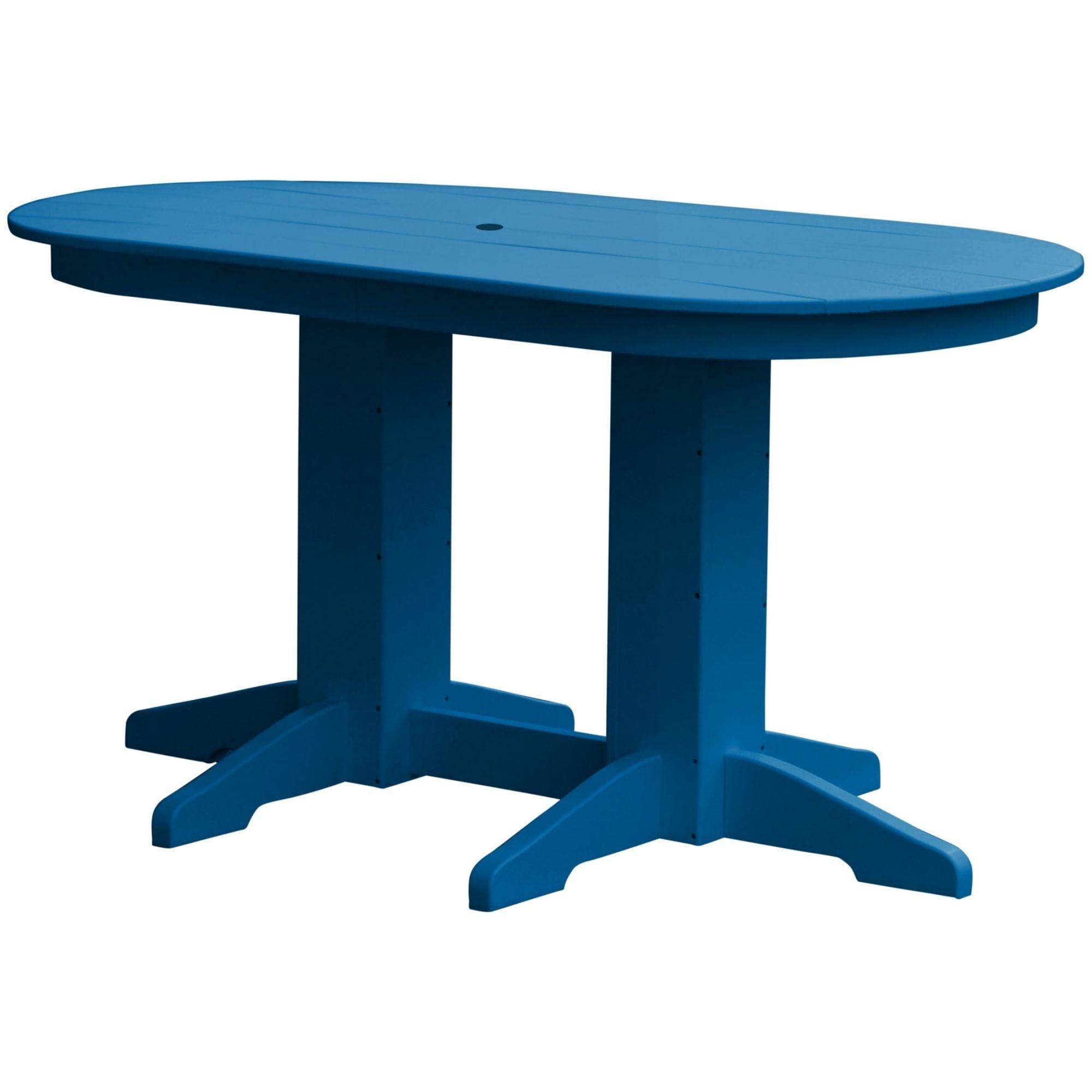 Keystone Amish Co. Poly Composite Oval Outdoor Counter Height Table