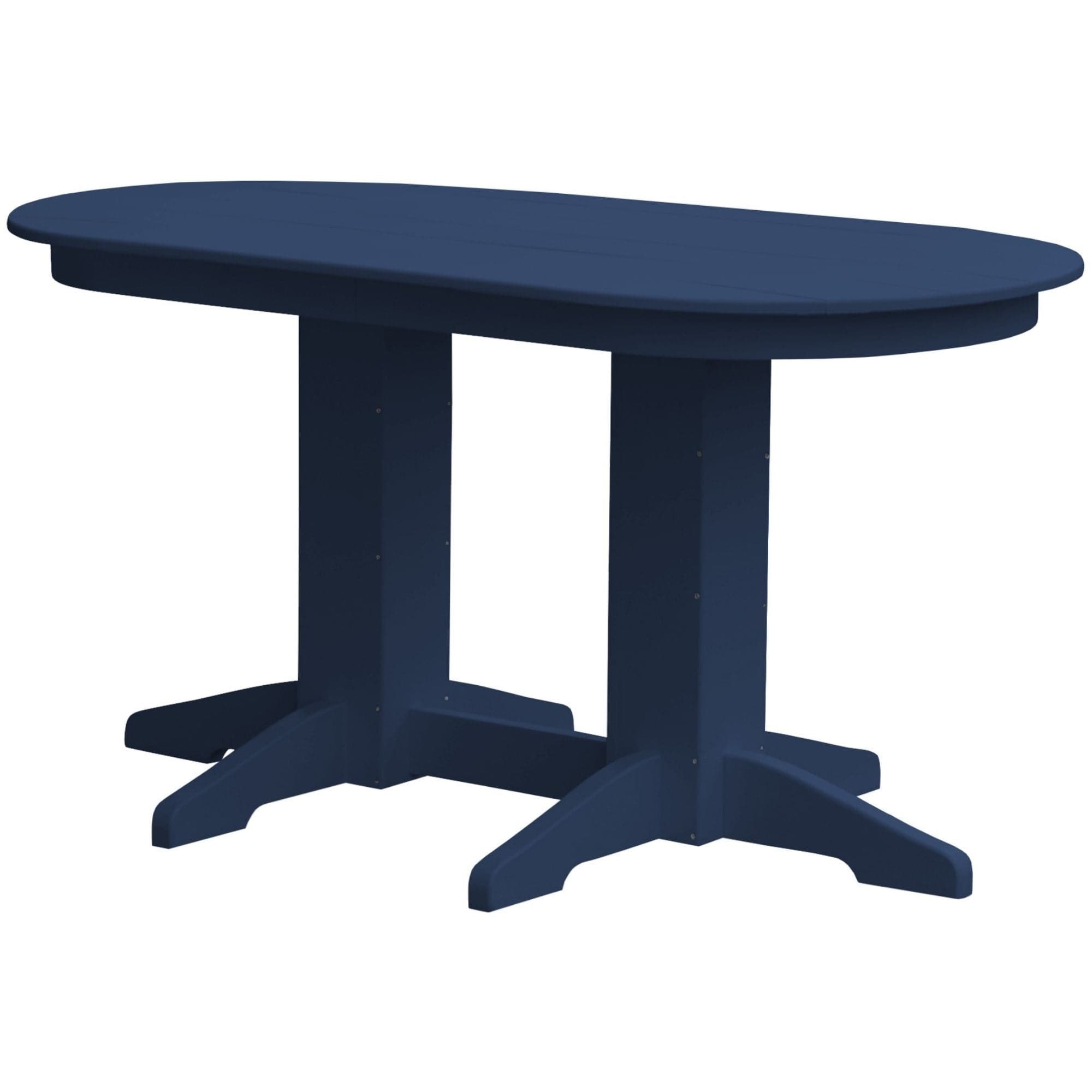 Keystone Amish Co. Poly Composite Oval Outdoor Counter Height Table