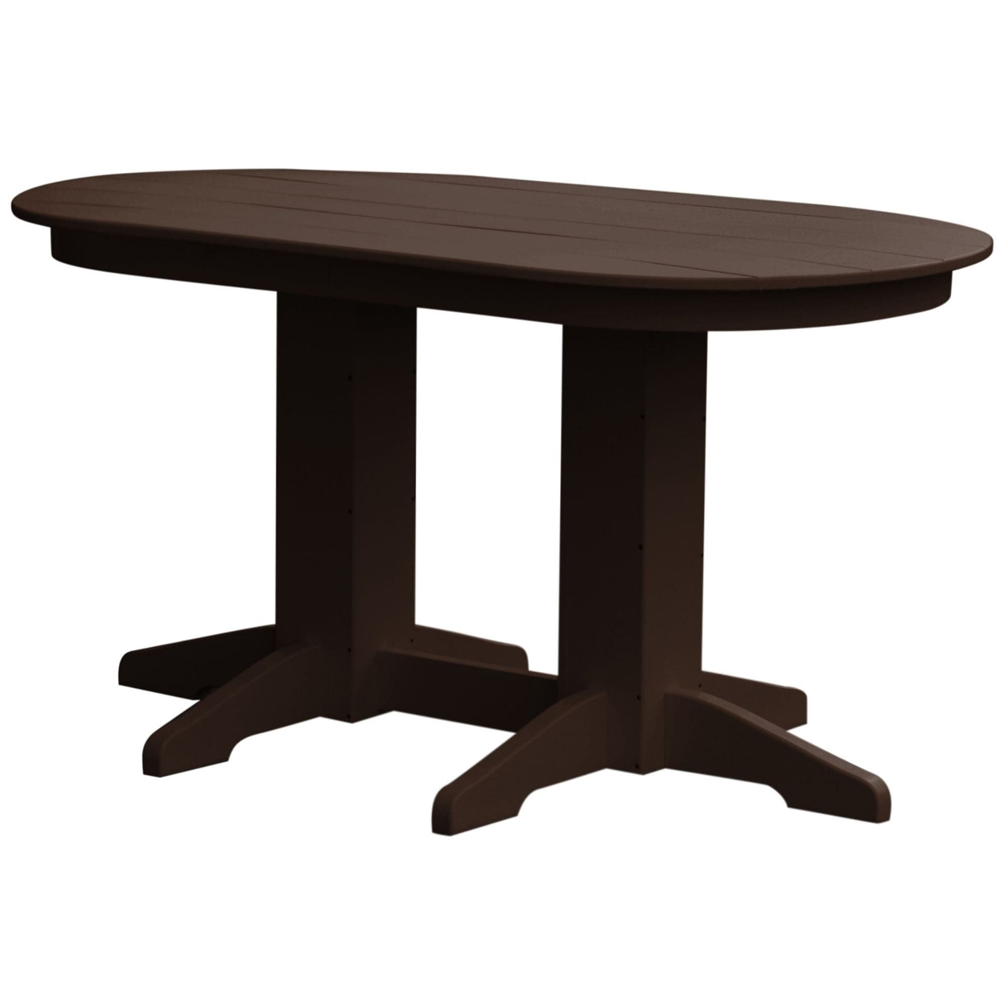Keystone Amish Co. Poly Composite Oval Outdoor Counter Height Table