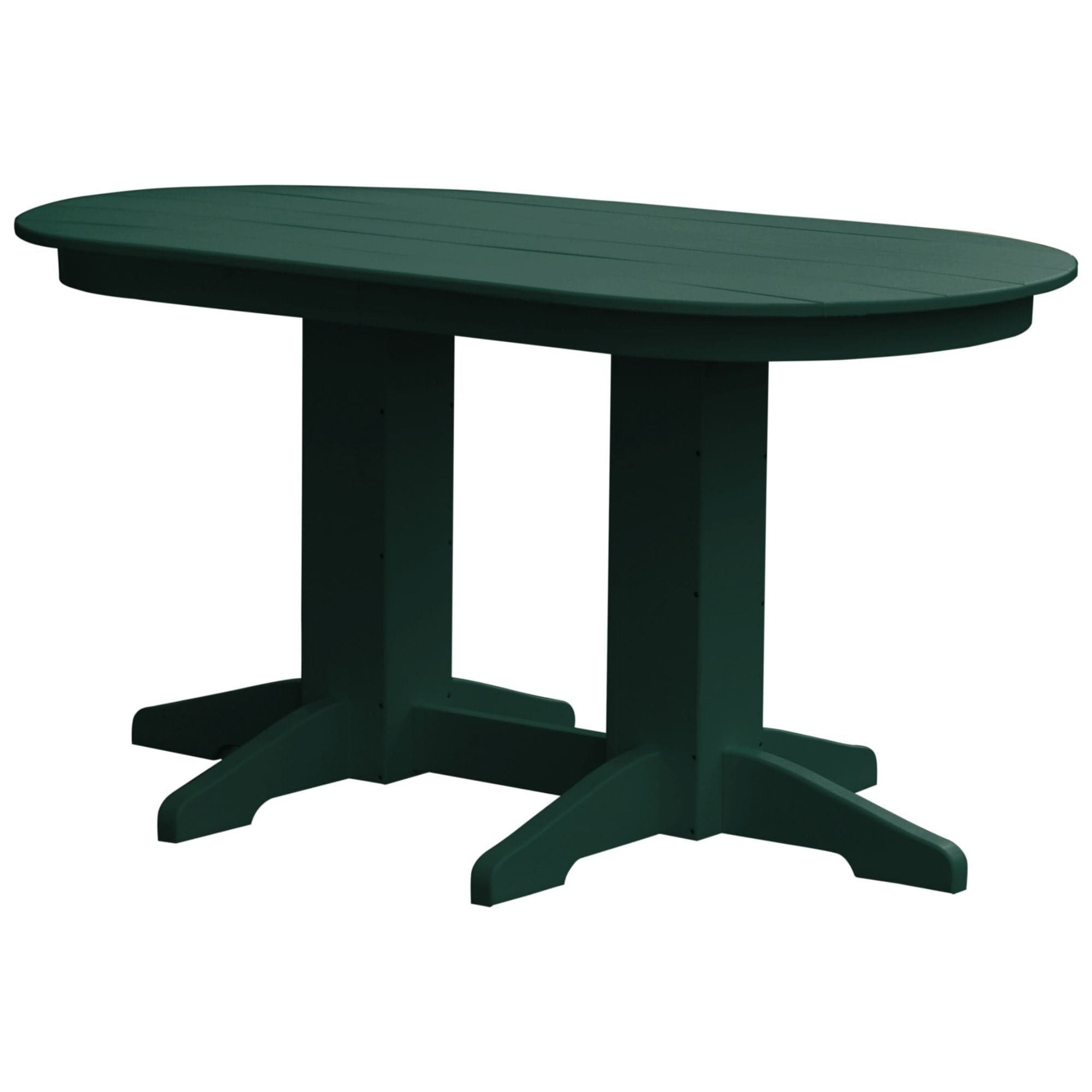 Keystone Amish Co. Poly Composite Oval Outdoor Counter Height Table