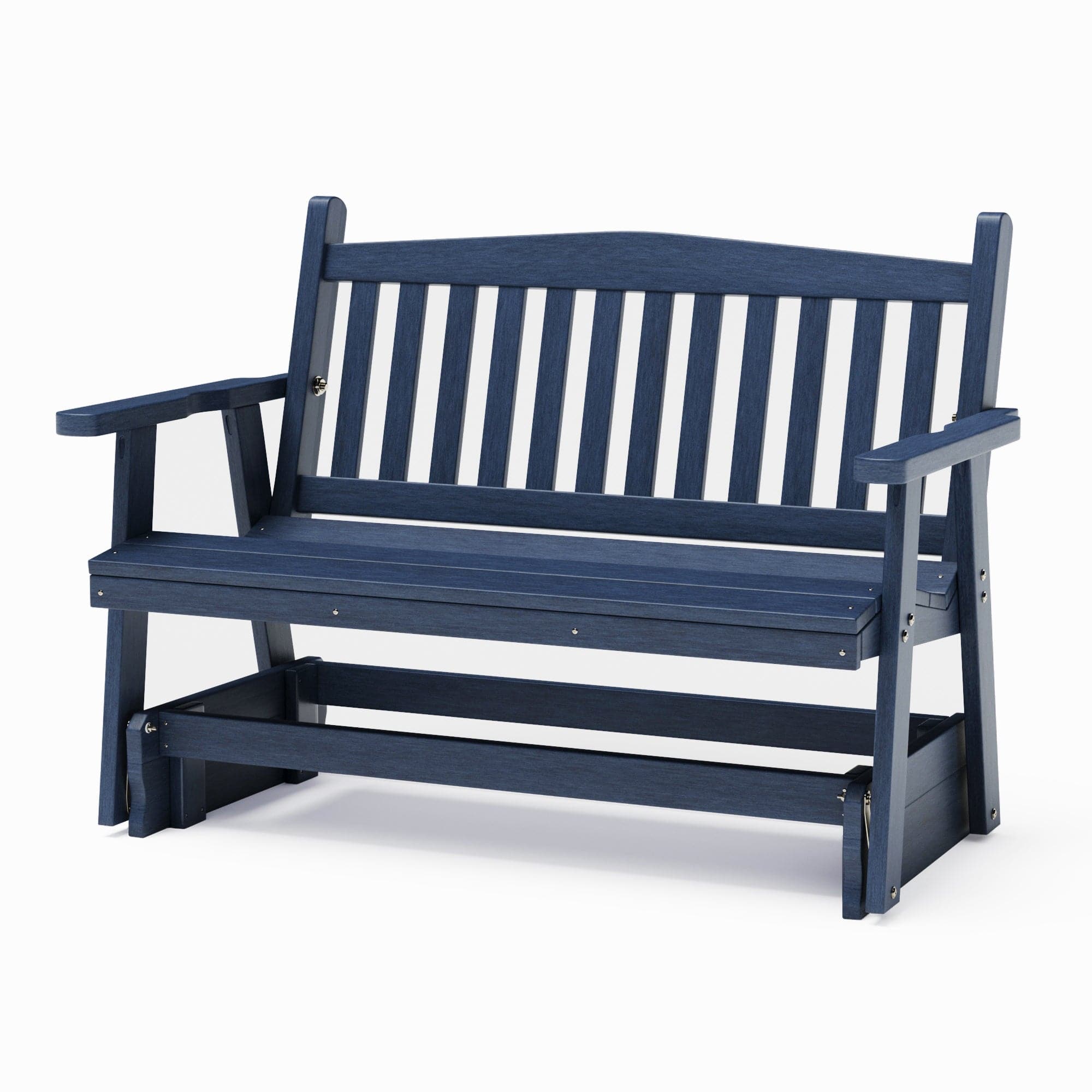 SimplyPoly Amish Made Mission Recycled Plastic Porch Glider