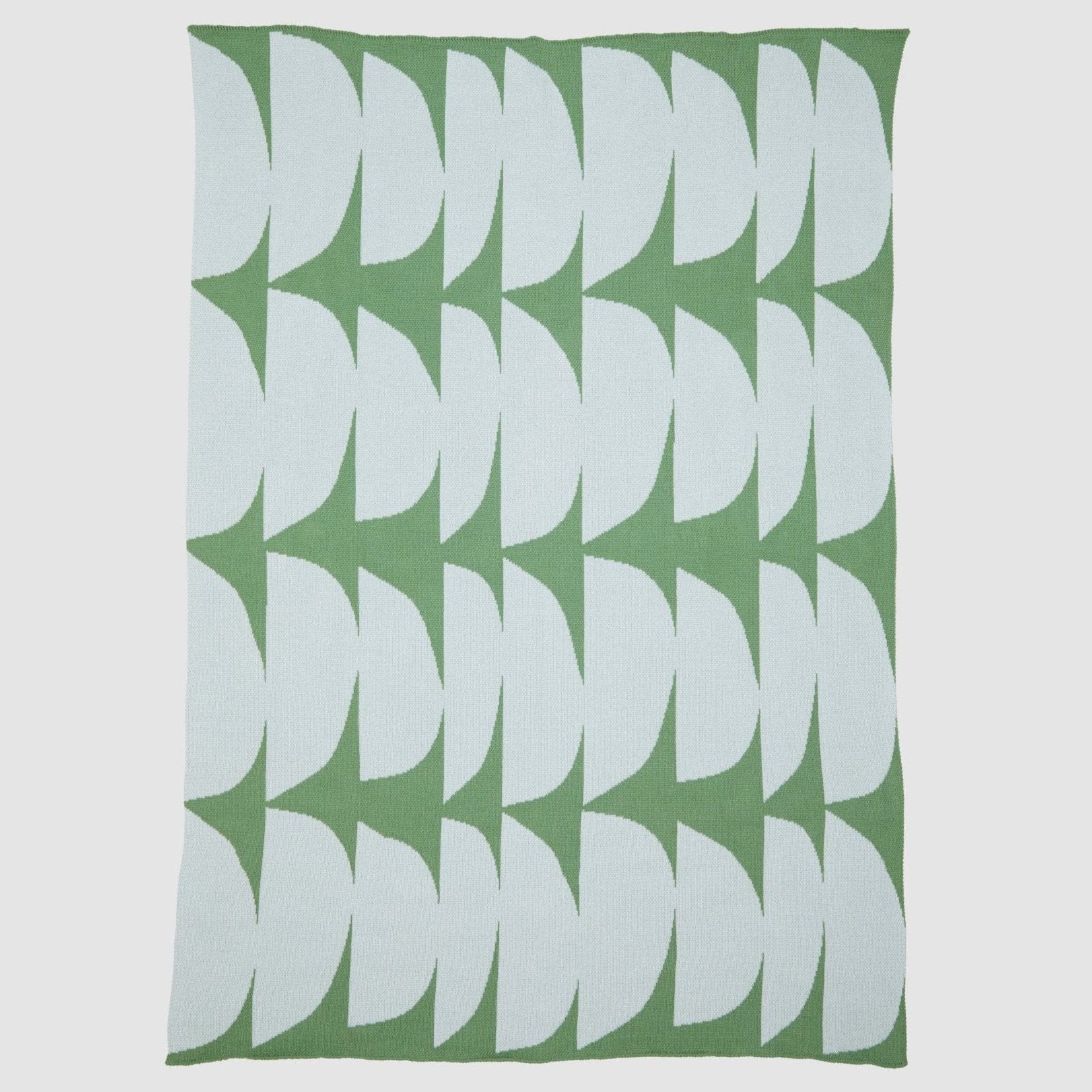 Indoor | Outdoor Sustainable Knit Modern Throw Blanket - Poly Kaareva by Petra Kaksonen