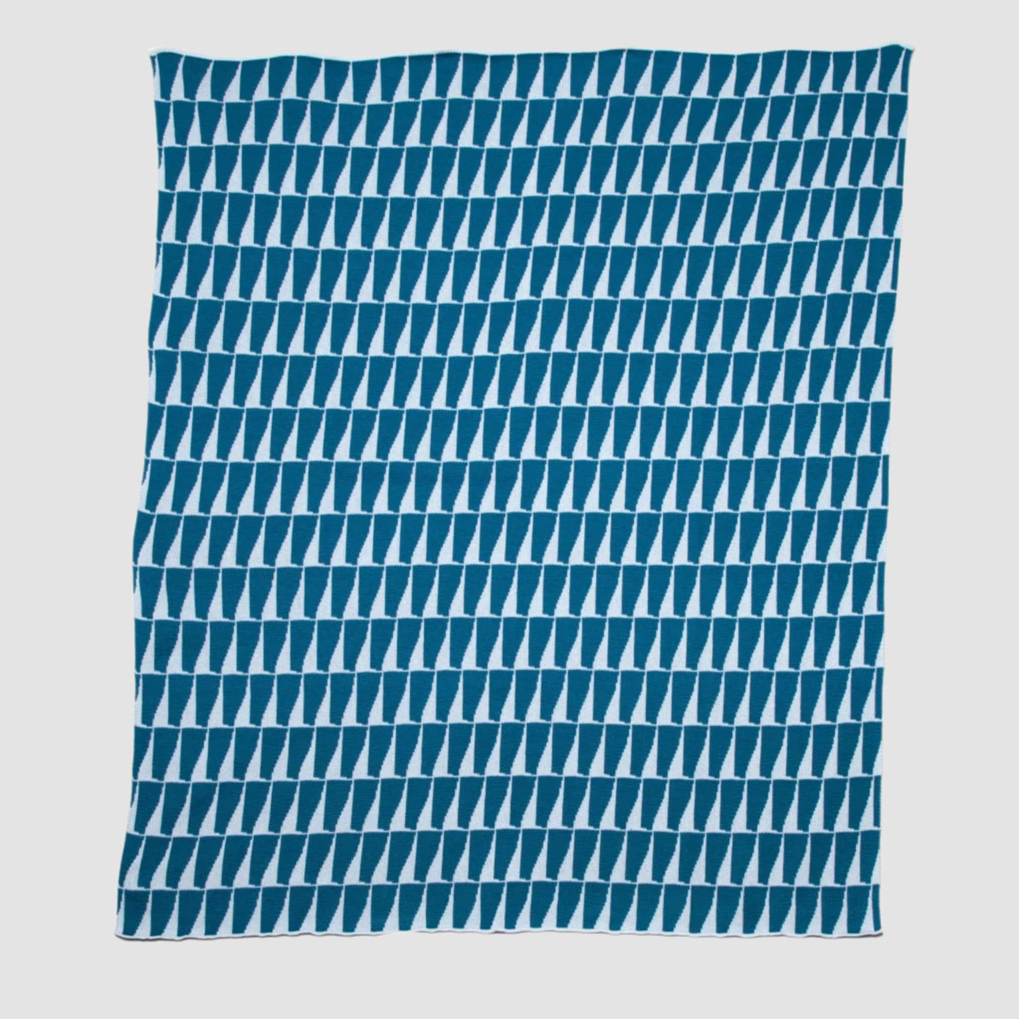 Indoor | Outdoor Sustainable Knit Throw Blanket - Poly Tikku by Petra Kaksonen