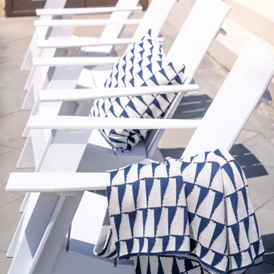 Indoor | Outdoor Sustainable Knit Throw Blanket - Poly Tikku by Petra Kaksonen