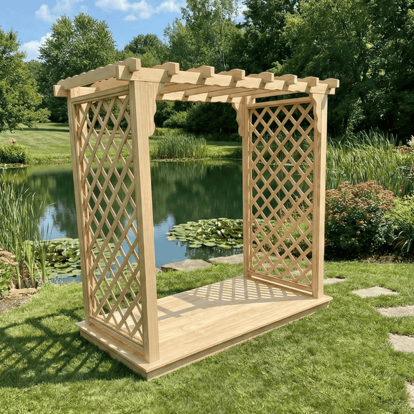 Heritage Lawncraft Manchester Pressure Treated Wooden Garden Arbor