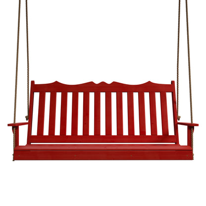 Keystone Amish Co. 4 Foot York Porch Swing, Black