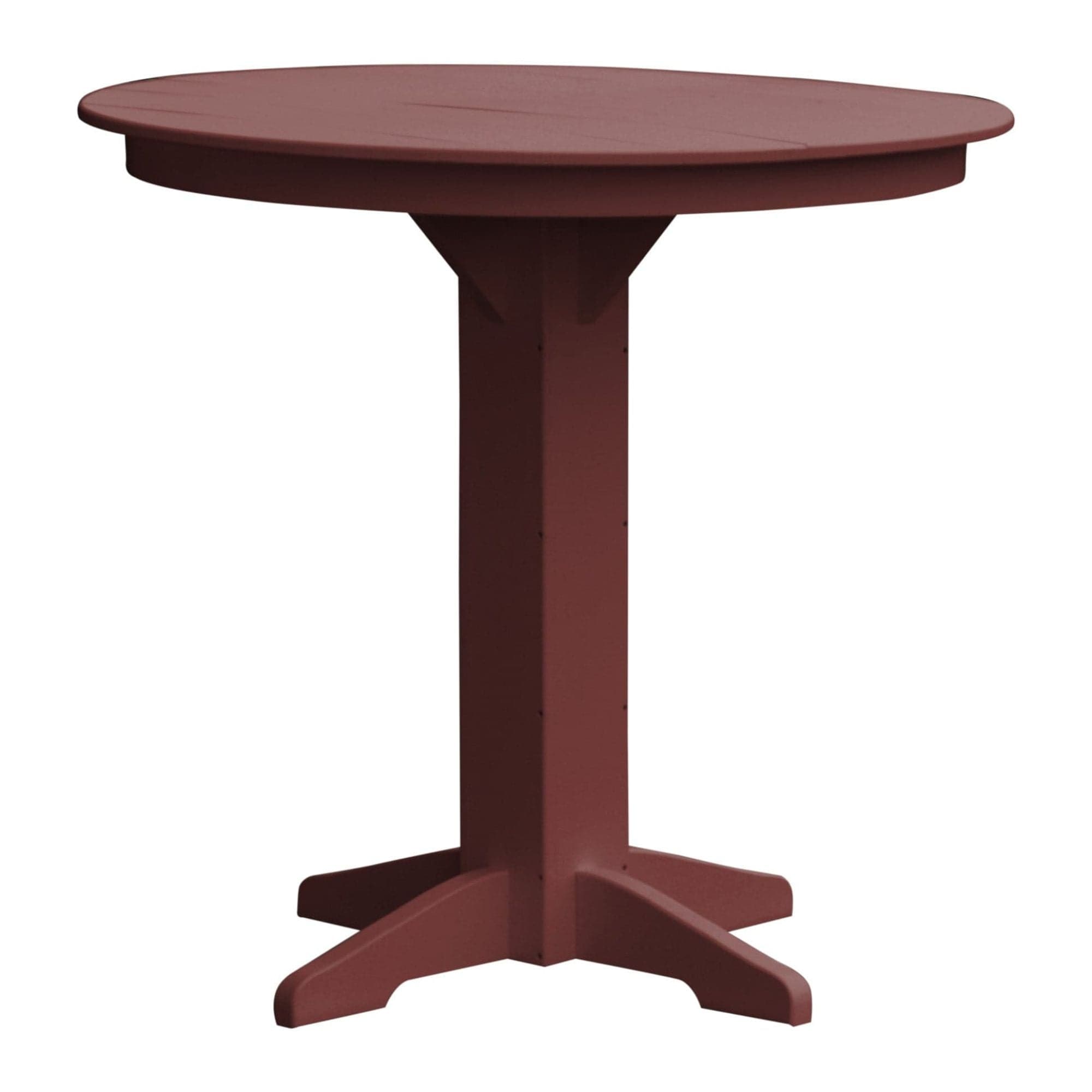 Keystone Amish Co. Poly Composite Round Outdoor Bar Height Table