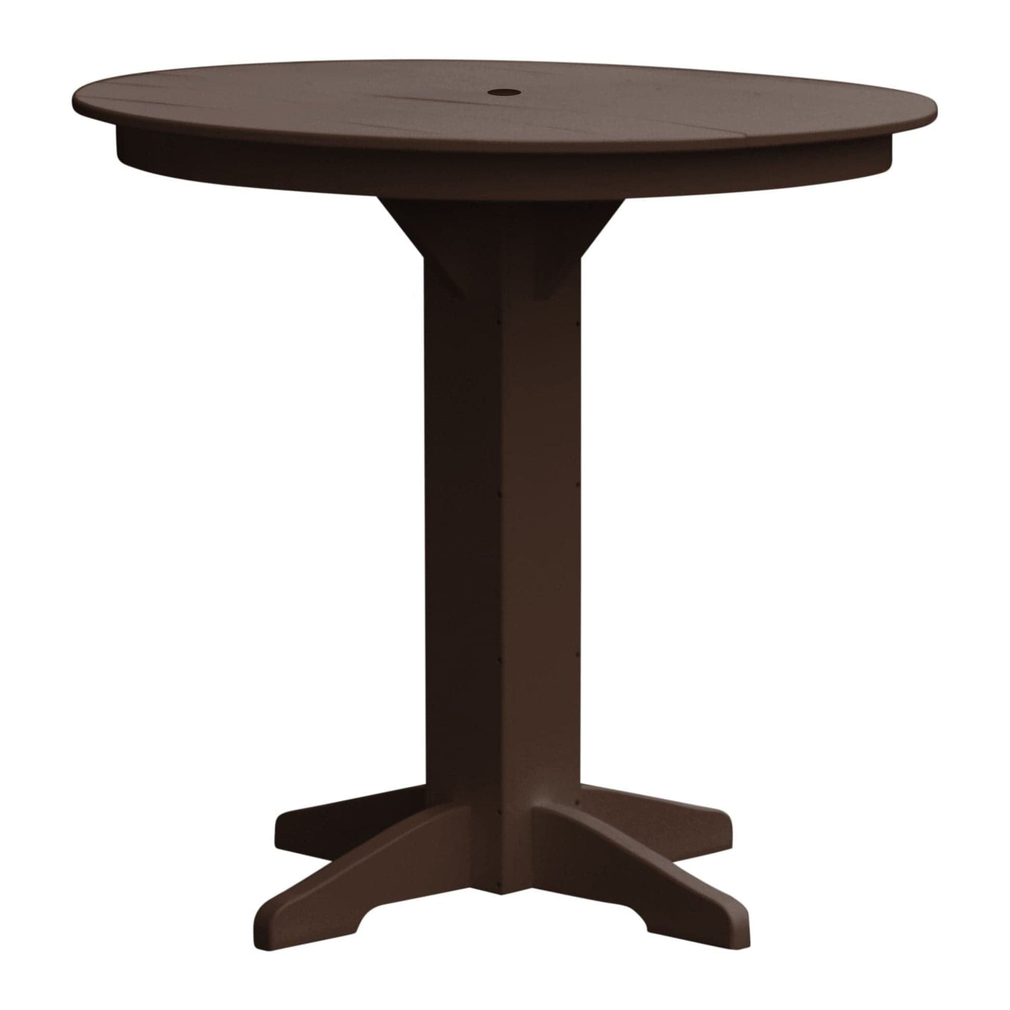 Keystone Amish Co. Poly Composite Round Outdoor Bar Height Table