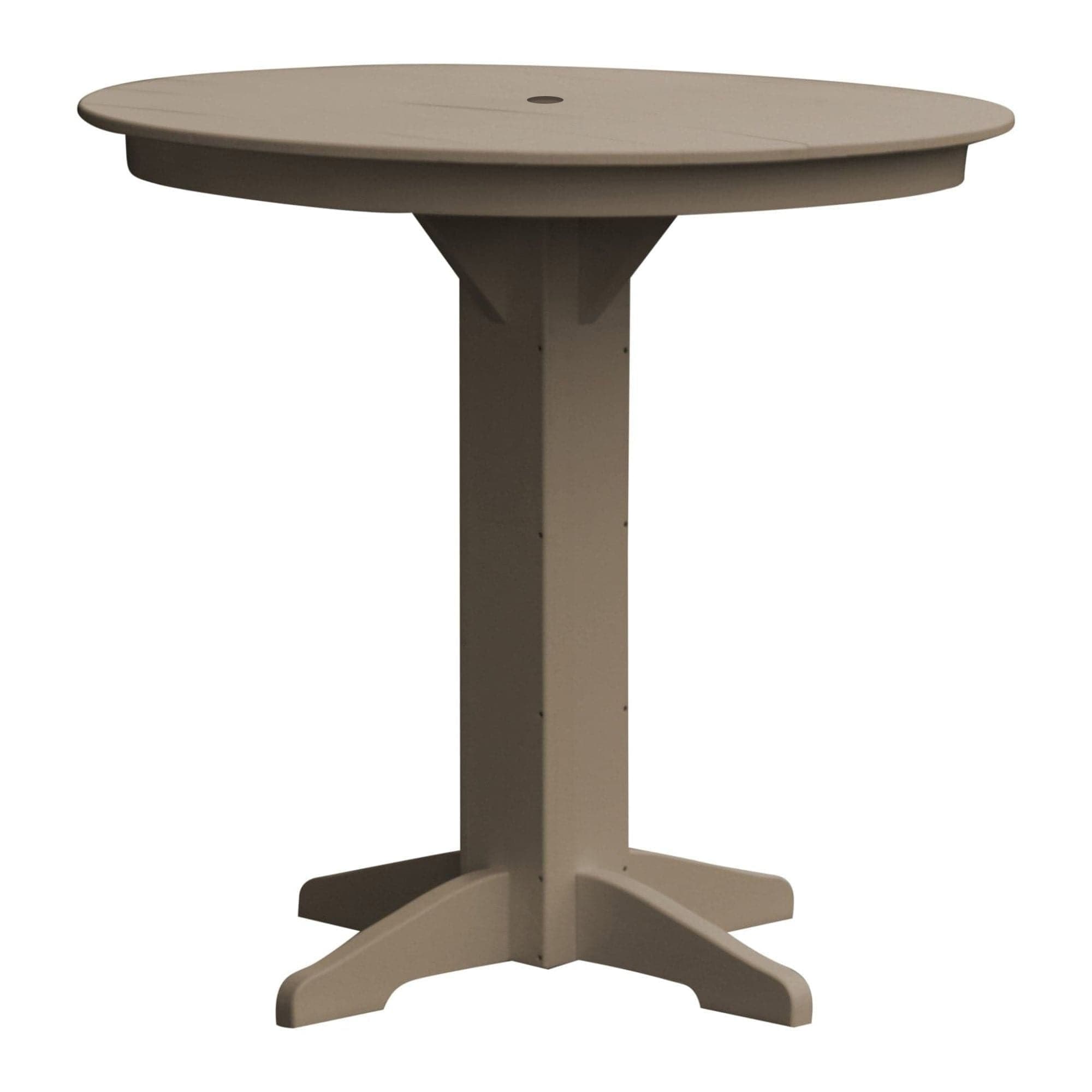 Keystone Amish Co. Poly Composite Round Outdoor Bar Height Table