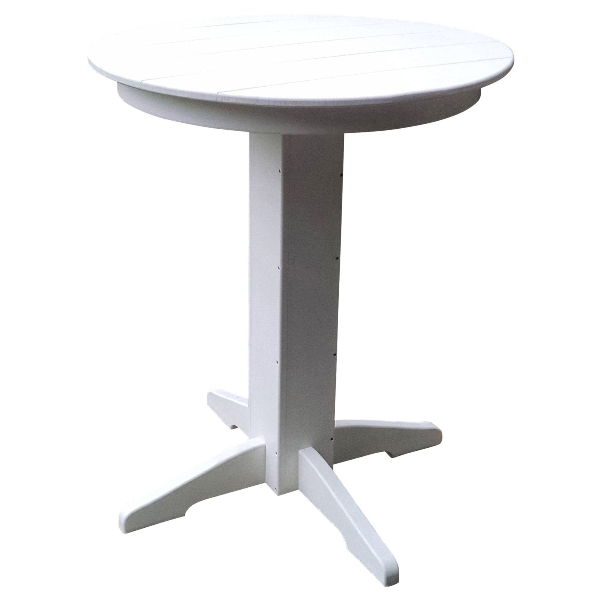 Keystone Amish Co. Poly Composite Round Outdoor Bar Height Table