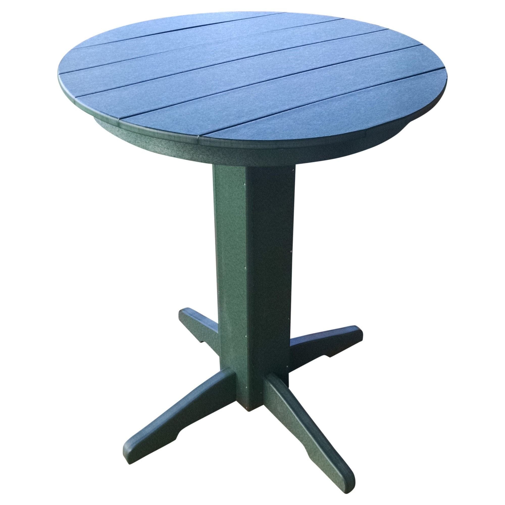 Keystone Amish Co. Poly Composite Round Outdoor Bar Height Table