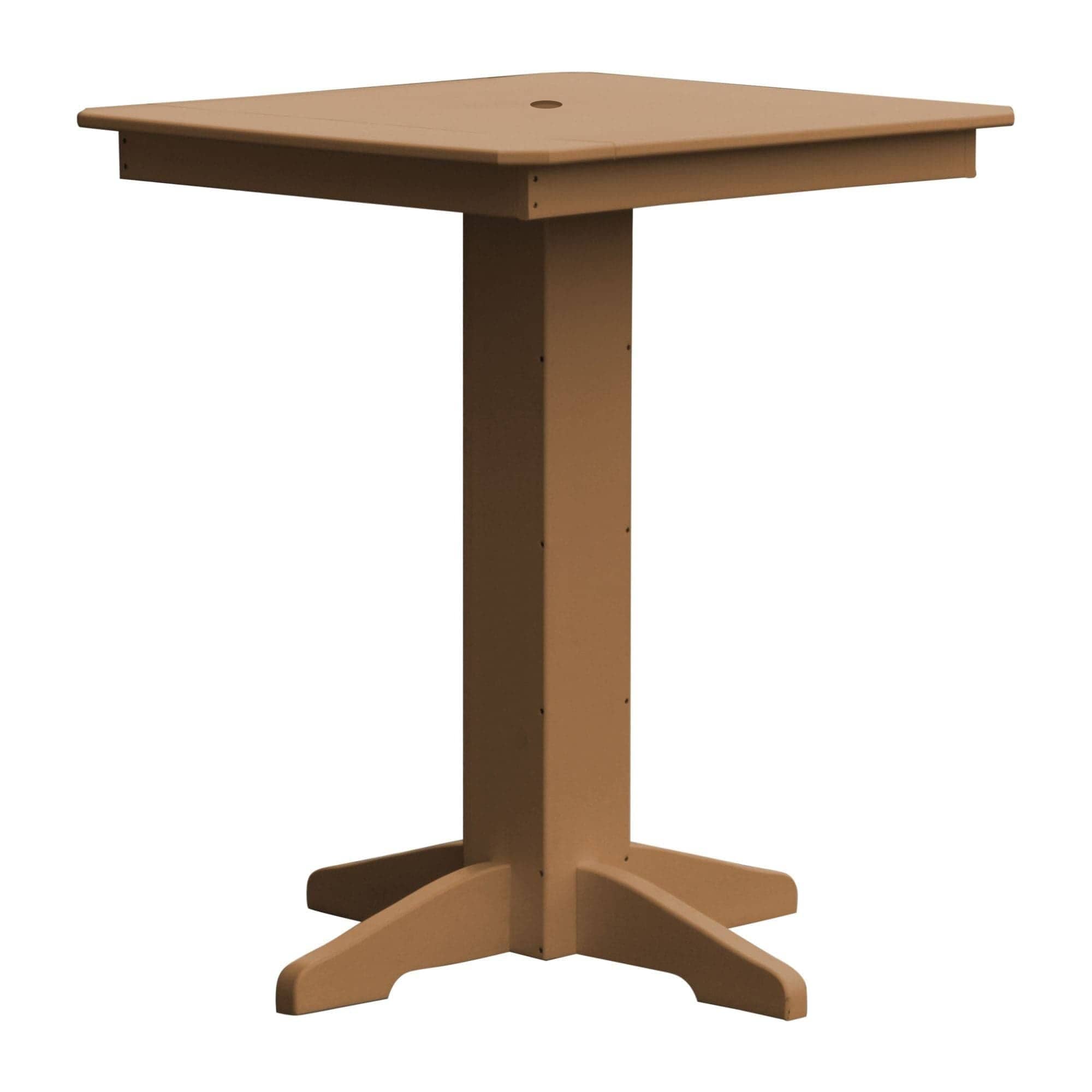Keystone Amish Co. Square Poly Outdoor Bar Height Table