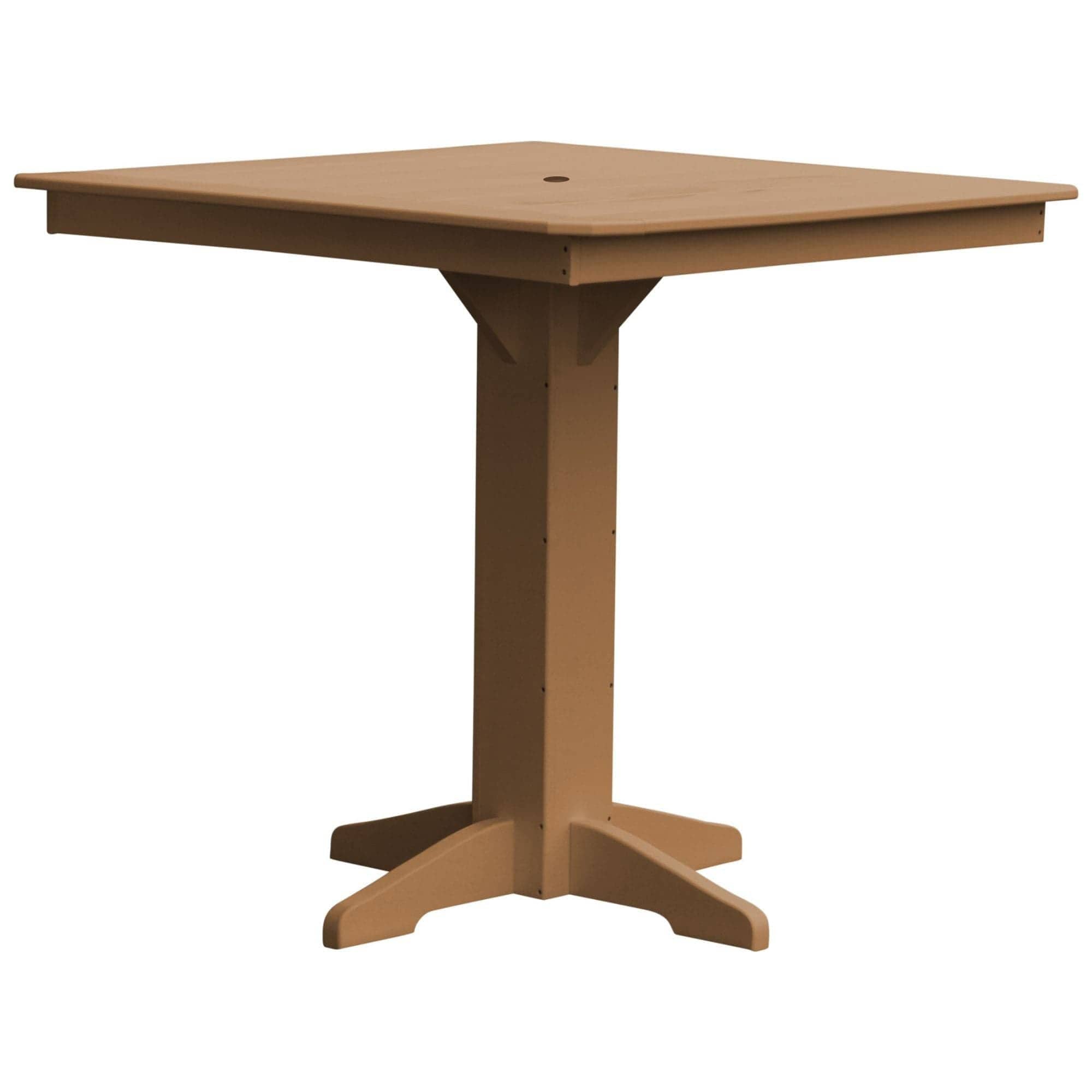 Keystone Amish Co. Square Poly Outdoor Bar Height Table