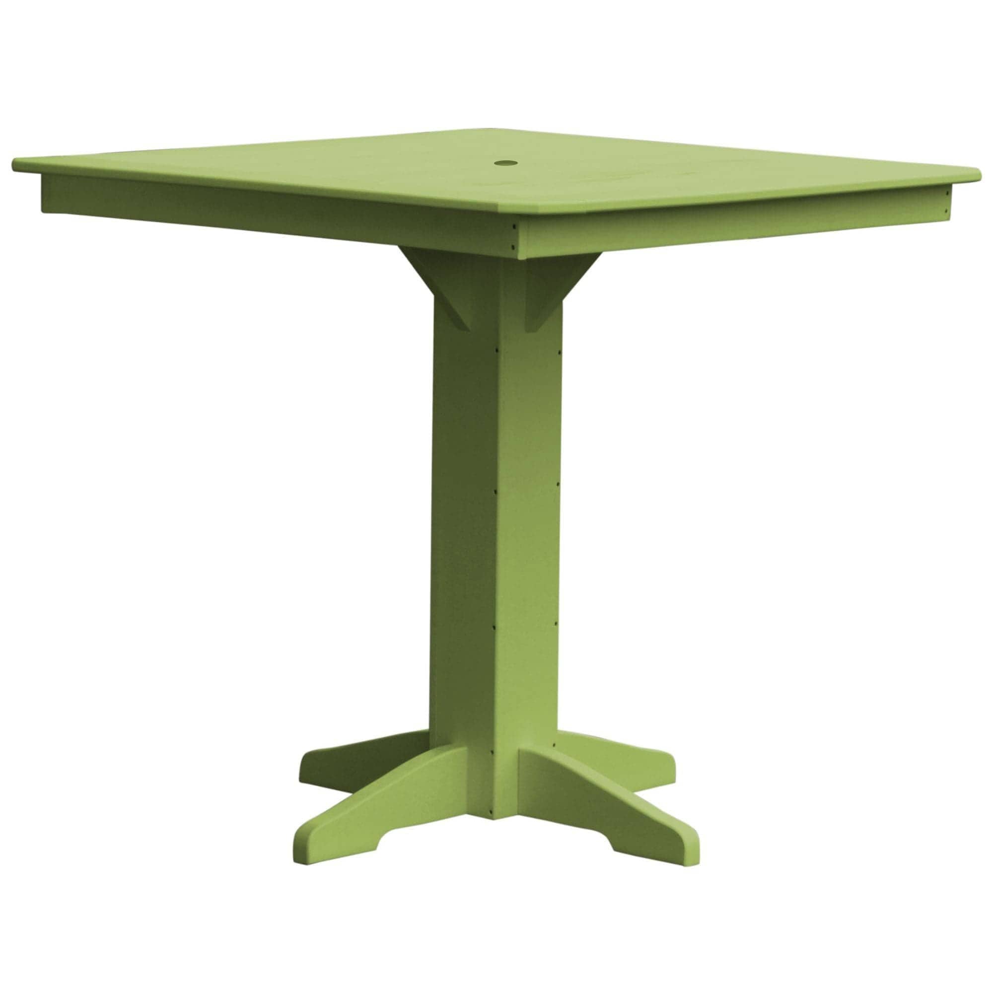 Keystone Amish Co. Square Poly Outdoor Bar Height Table