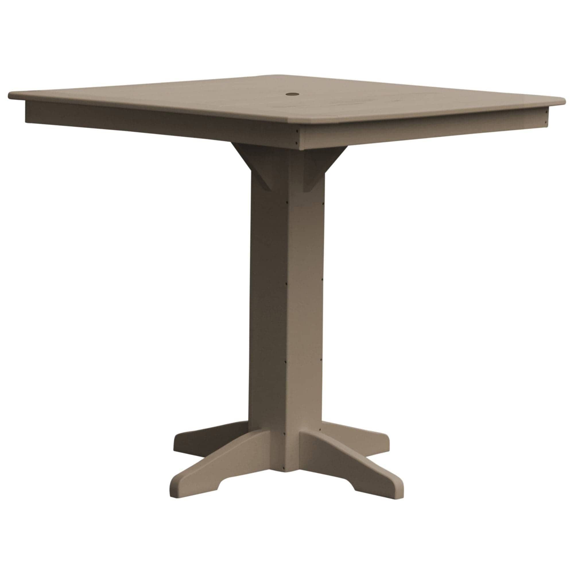 Keystone Amish Co. Square Poly Outdoor Bar Height Table