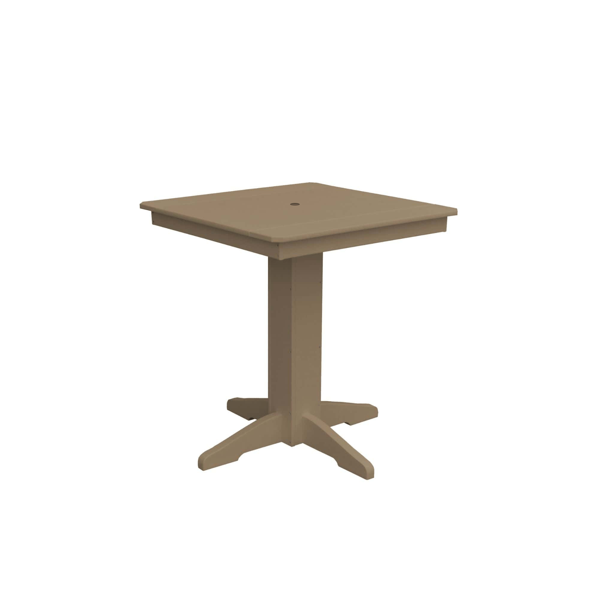 Keystone Amish Co. Square Poly Outdoor Counter Height Table