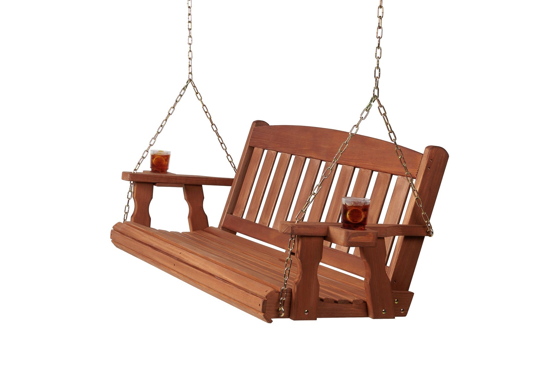 Amish Casual 6 Foot Cedar Stain Mission Porch Swing