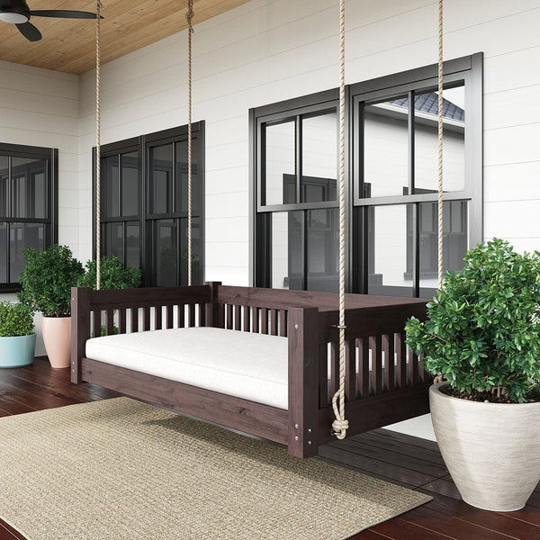 Lone Star Swing Co. The Dallas Red Cedar Full Daybed Swing