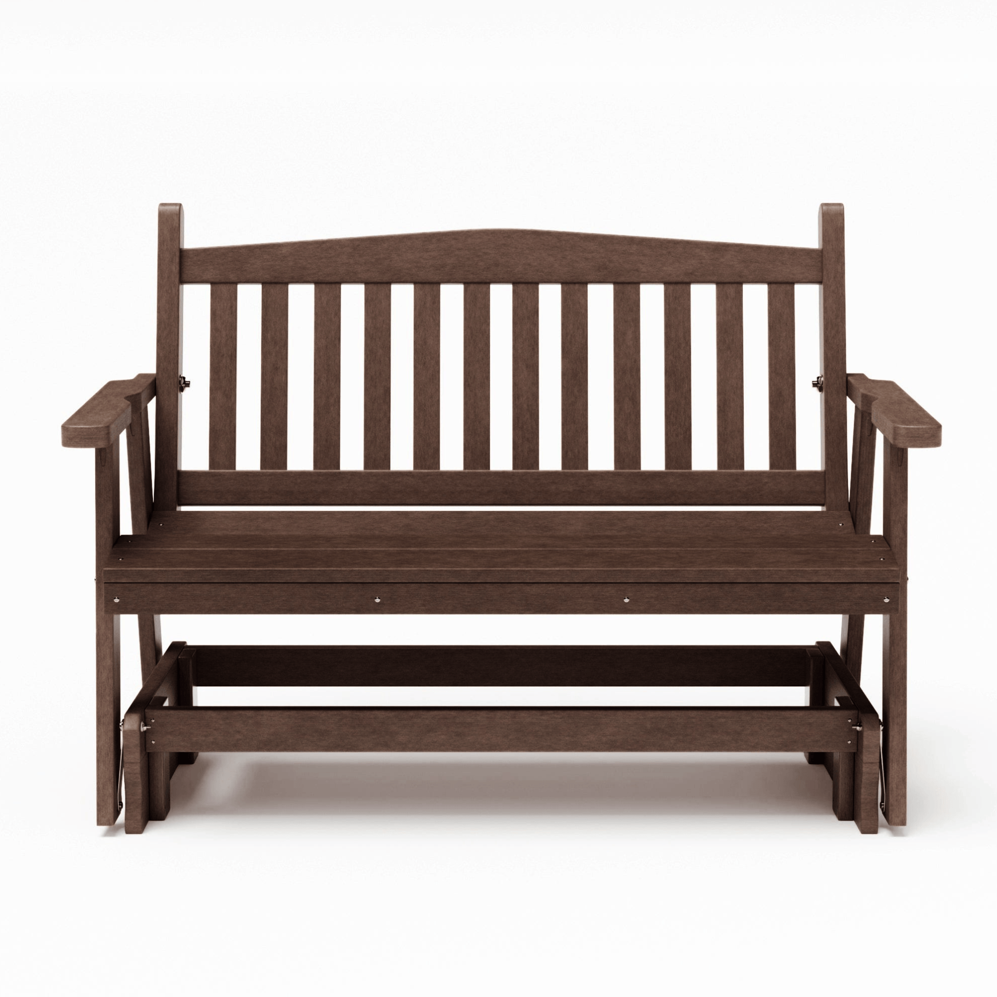 SimplyPoly Amish Made Mission Recycled Plastic Porch Glider