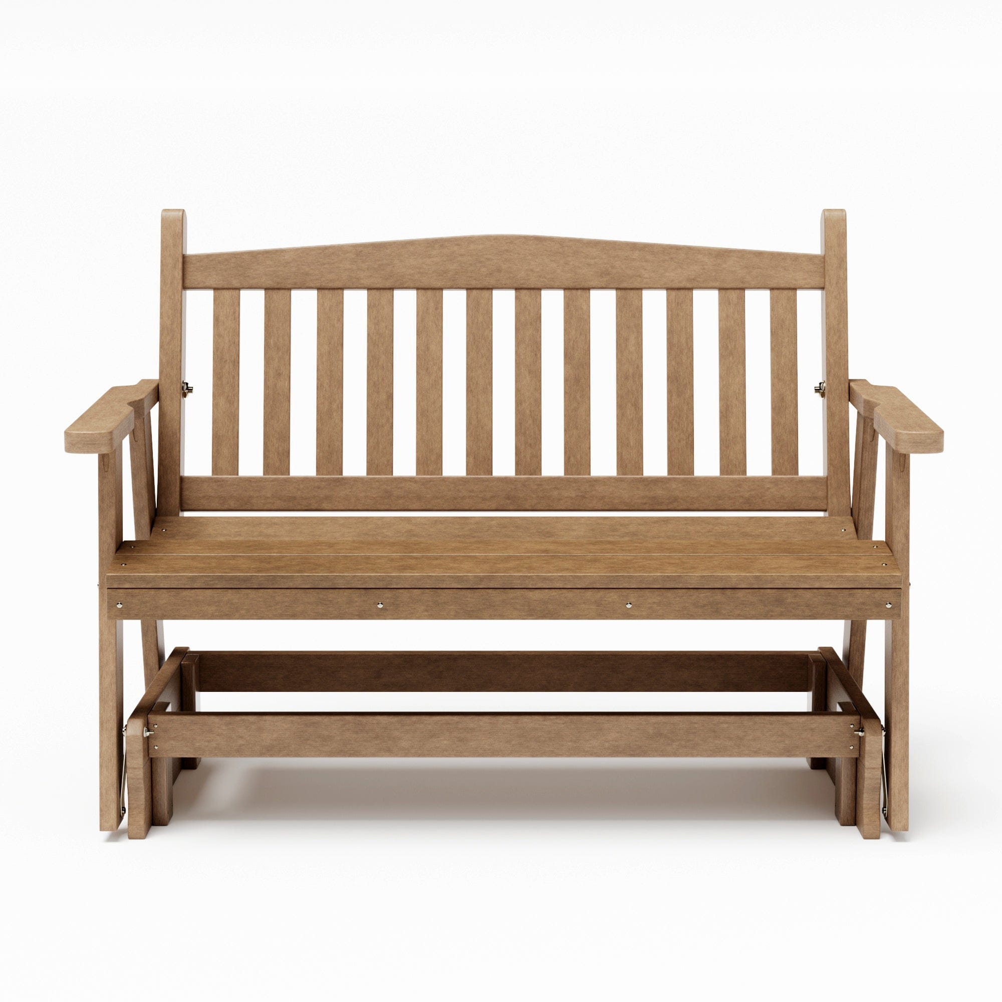 SimplyPoly Amish Made Mission Recycled Plastic Porch Glider