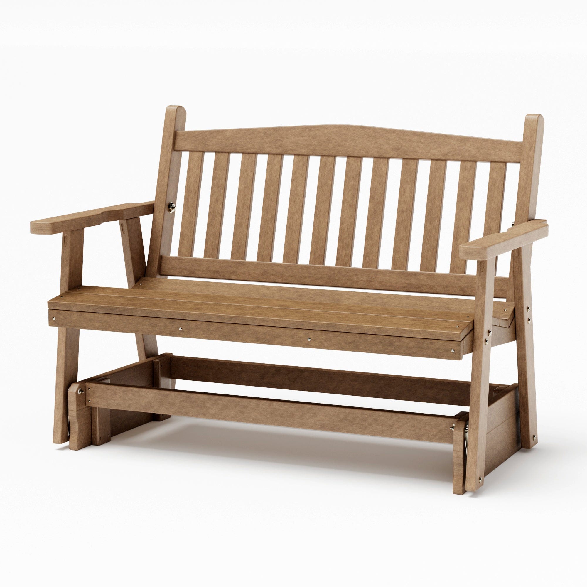 SimplyPoly Amish Made Mission Recycled Plastic Porch Glider