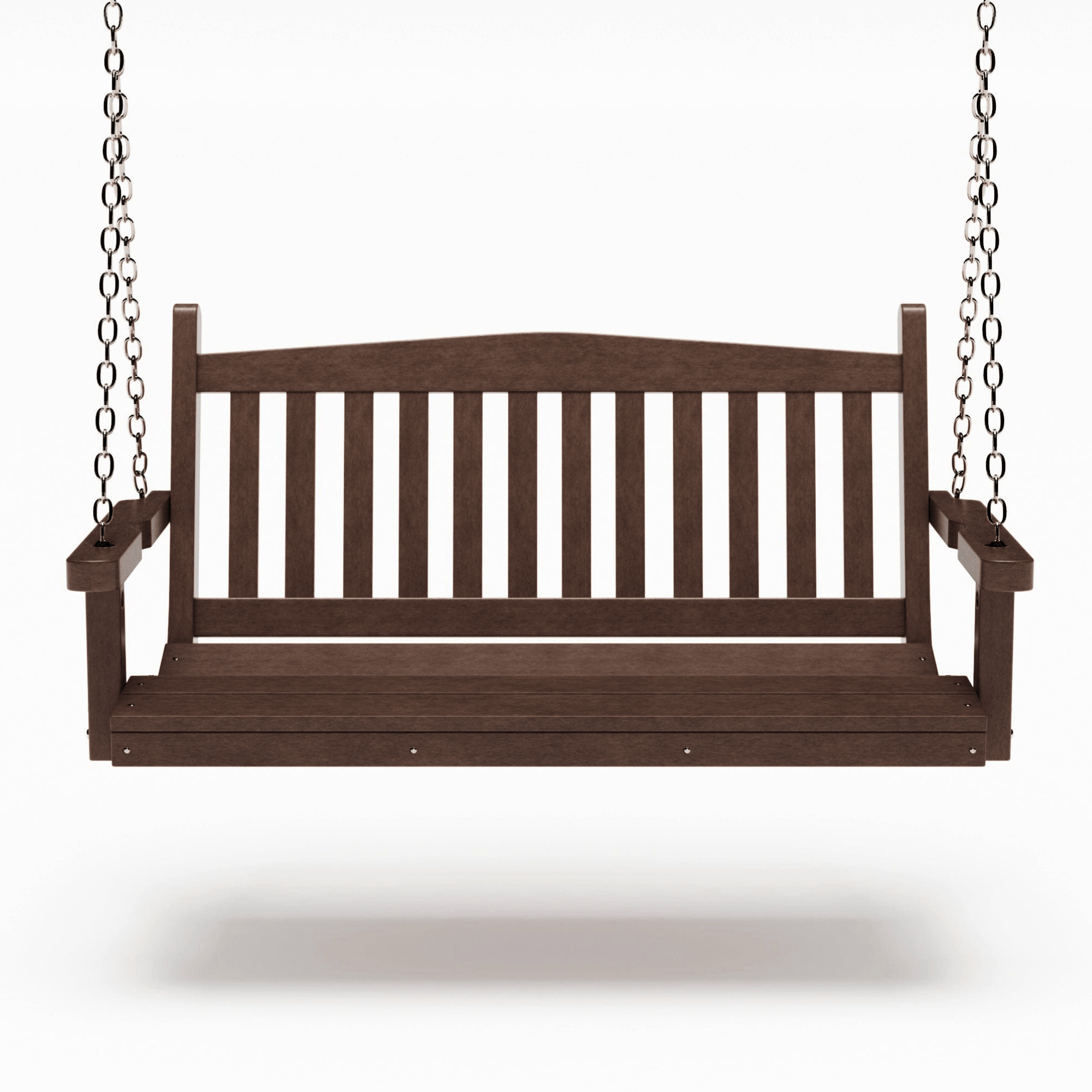 SimplyPoly 4 Foot Amish Made Mission Recycled Plastic Porch Swing, Patriot Blue